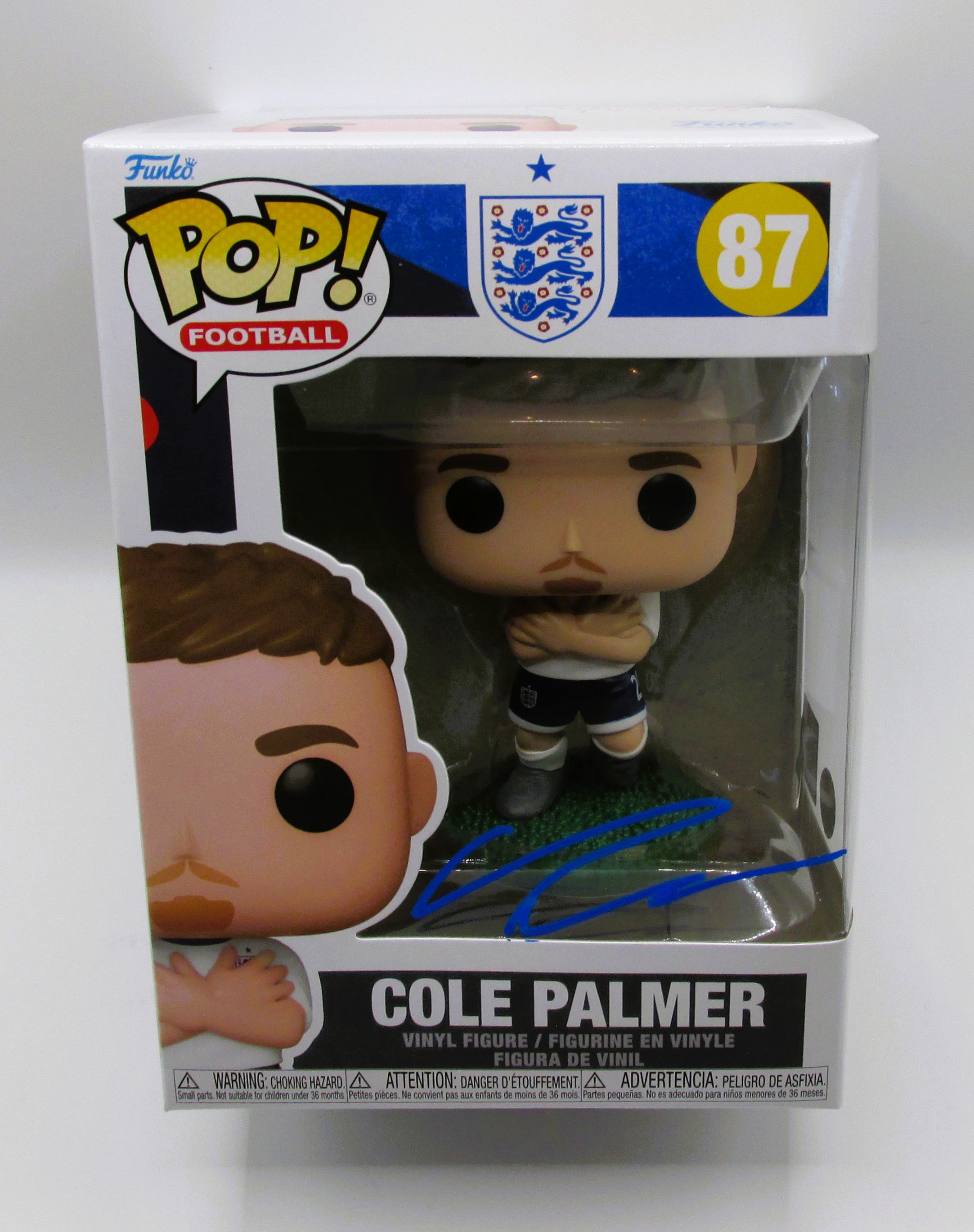 Cole Palmer Signed Funko In Case With COA (England) - See Description re: COA