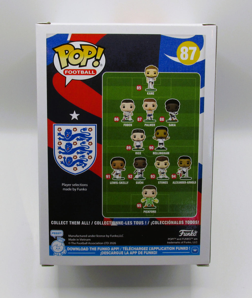 Cole Palmer Signed Funko In Case With COA (England) - See Description re: COA