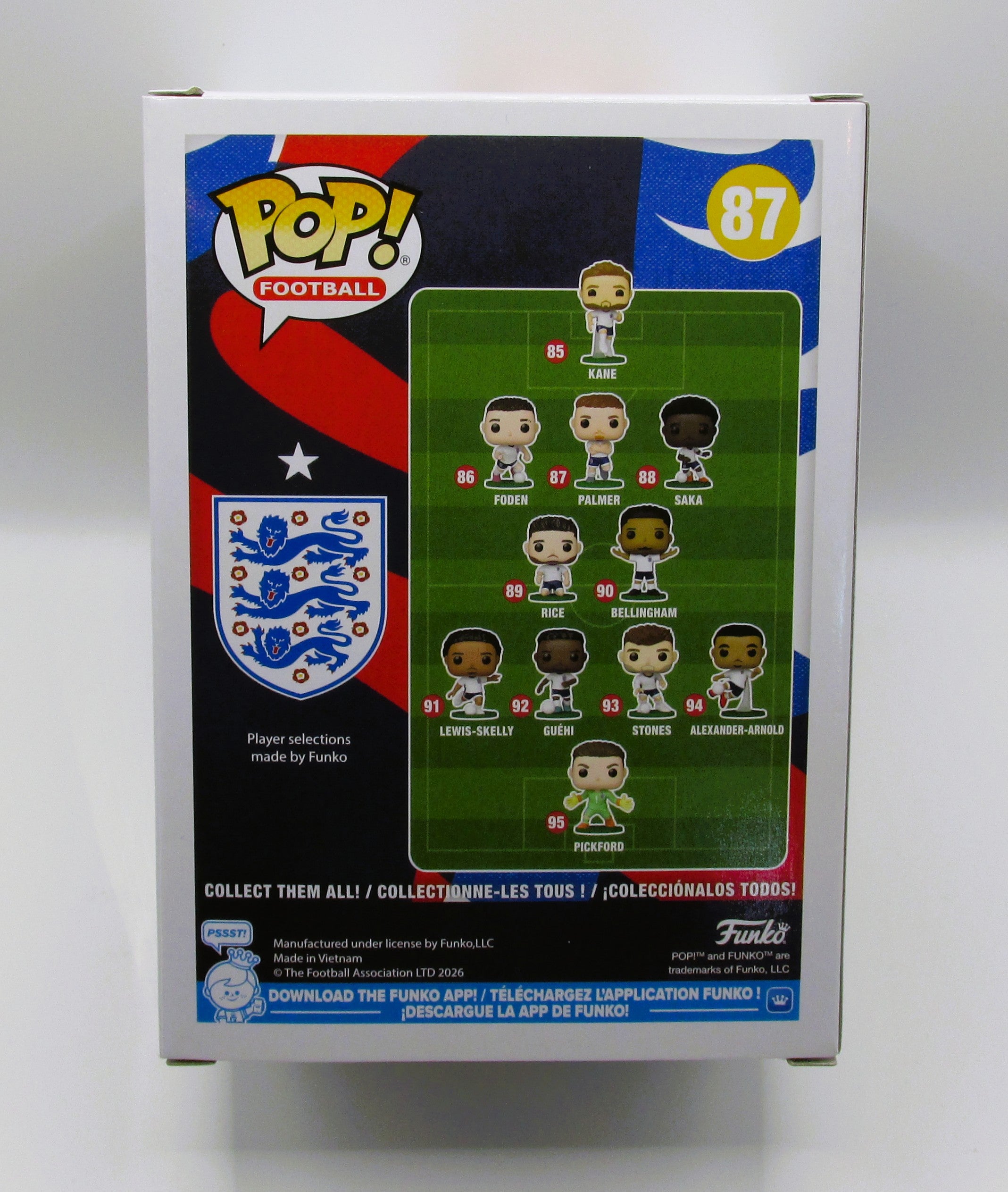 Cole Palmer Signed Funko In Case With COA (England) - See Description re: COA