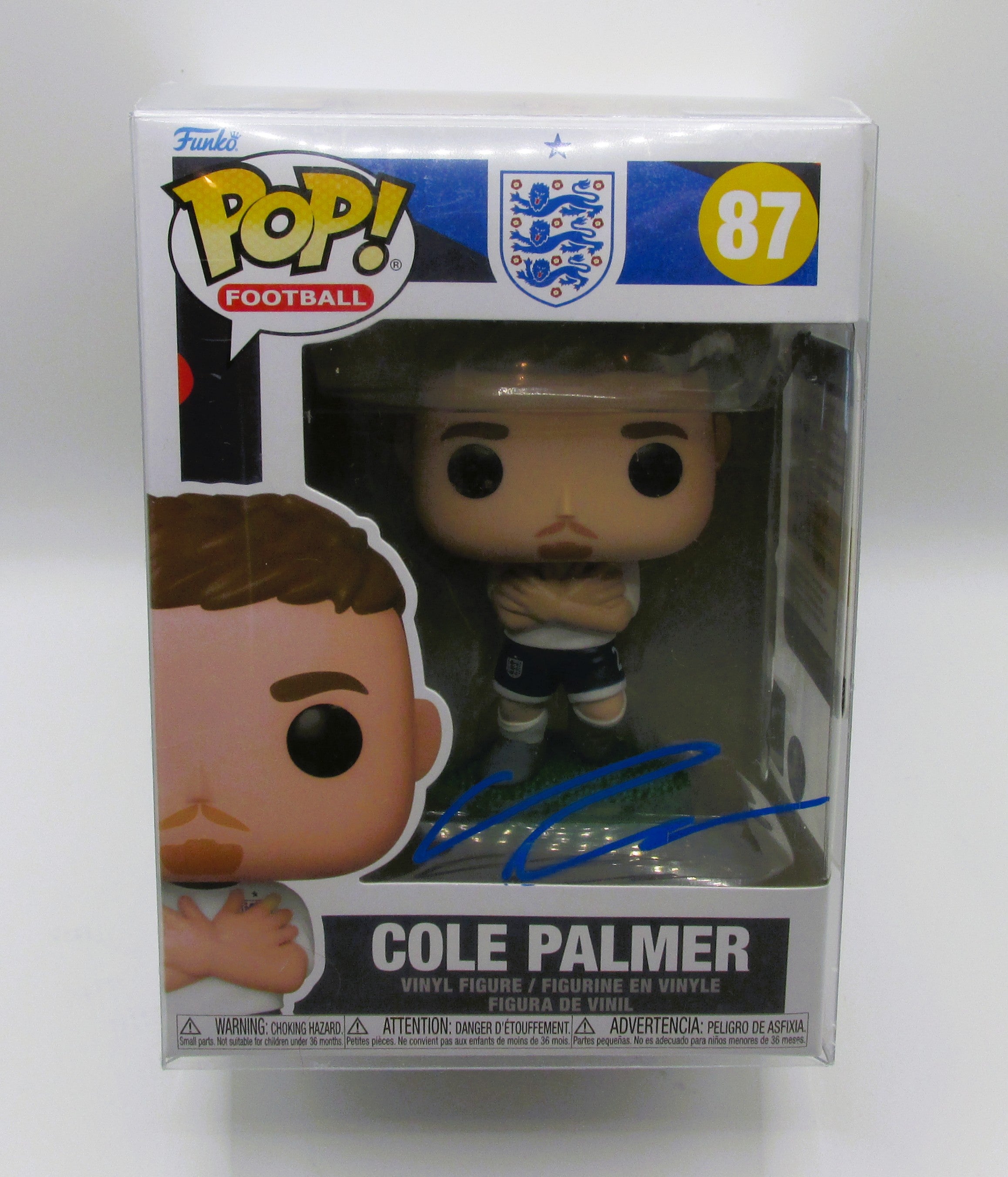 Cole Palmer Signed Funko In Case With COA (England) - See Description re: COA