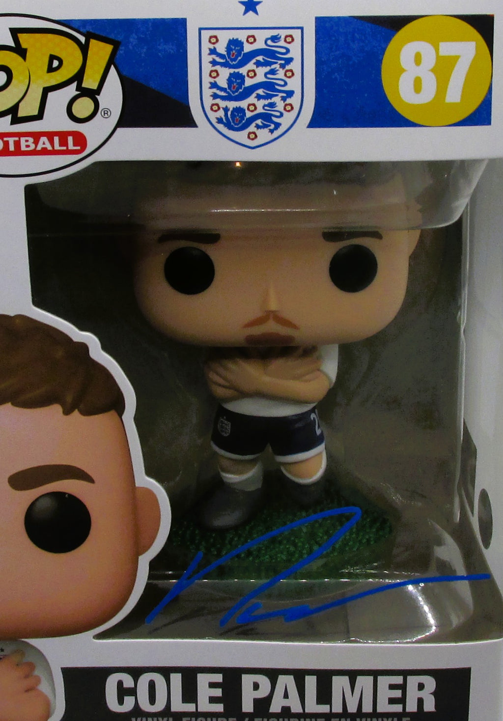 Cole Palmer Signed Funko In Case With COA (England) - See Description re: COA