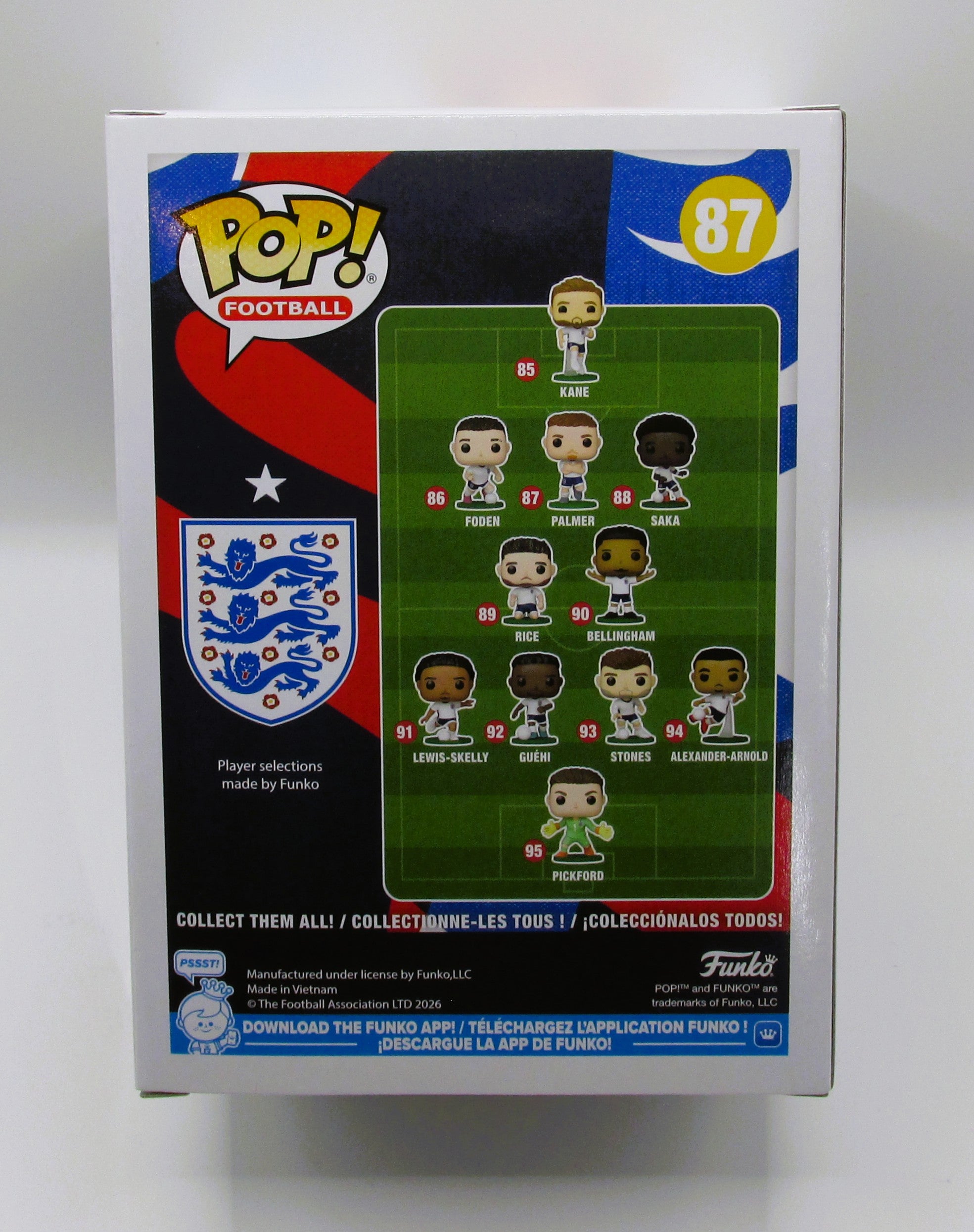 Cole Palmer Signed Funko In Case With COA (England) - See Description re: COA