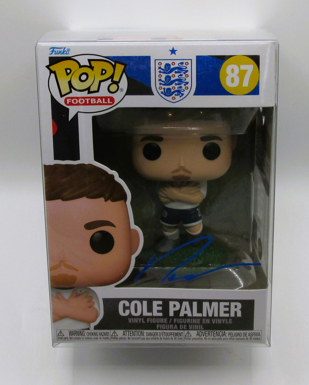 Cole Palmer Signed Funko In Case With COA (England) - See Description re: COA
