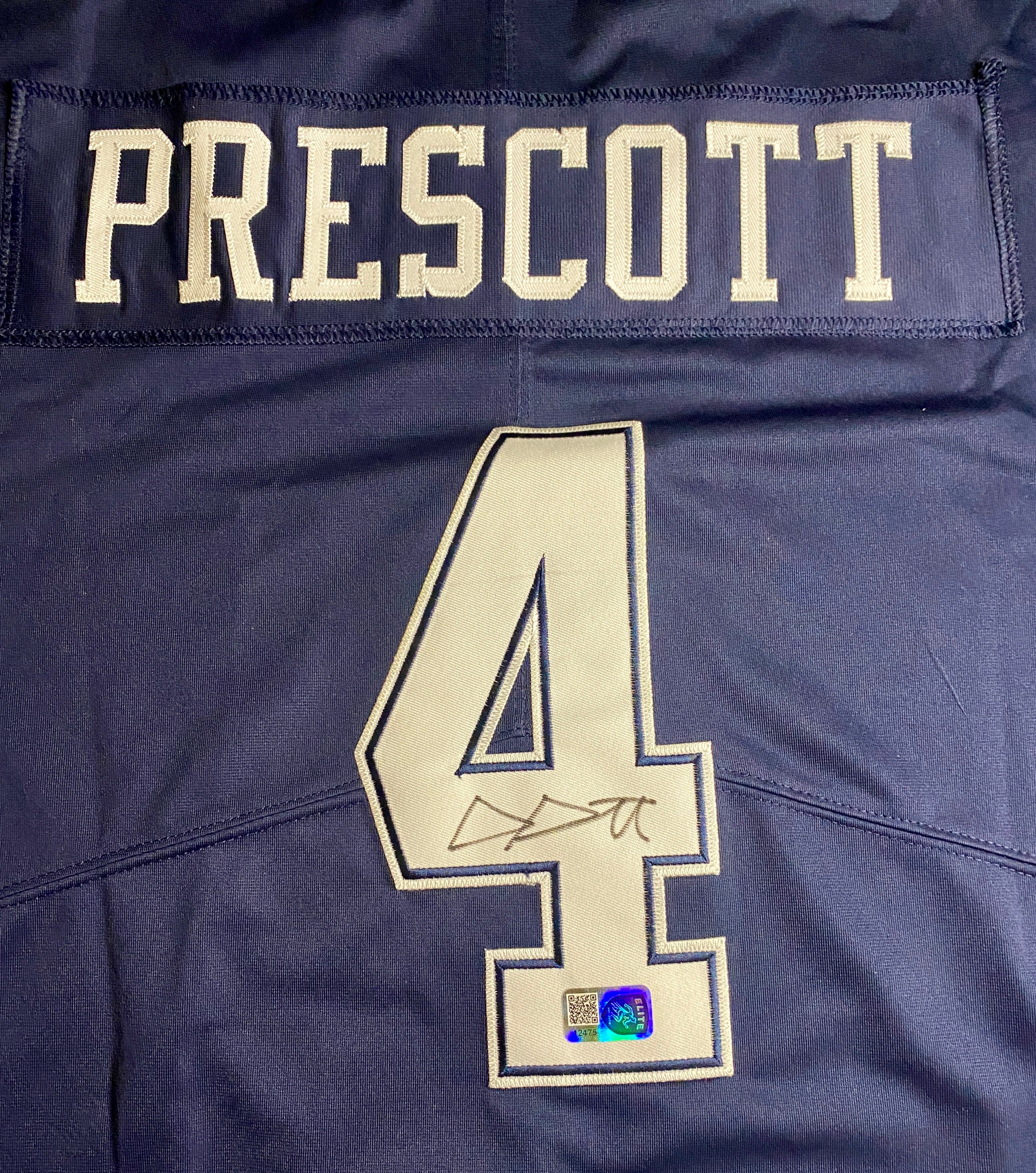 Dak Prescott Signed Jersey With COA (12475) (Cowboys)