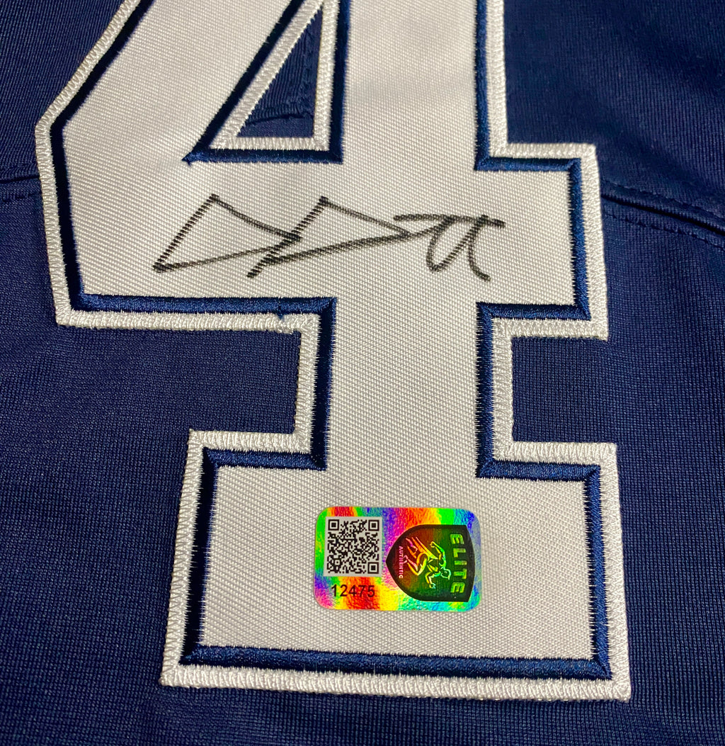 Dak Prescott Signed Jersey With COA (12475) (Cowboys)