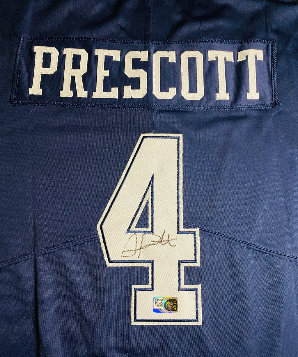 Dak Prescott Signed Jersey With COA (12477) (Cowboys)