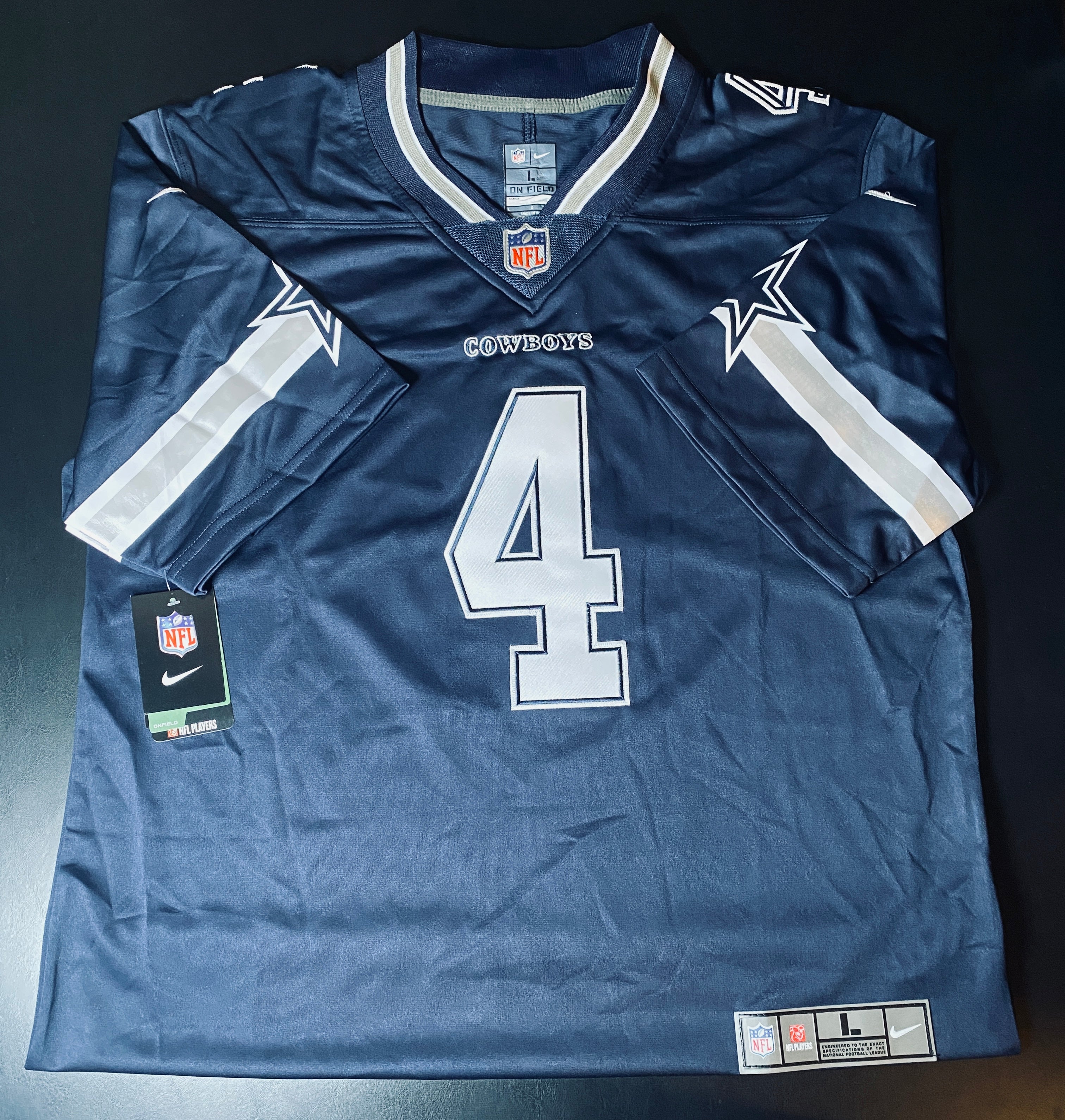Dak Prescott Signed Jersey With COA (760236) (Cowboys)