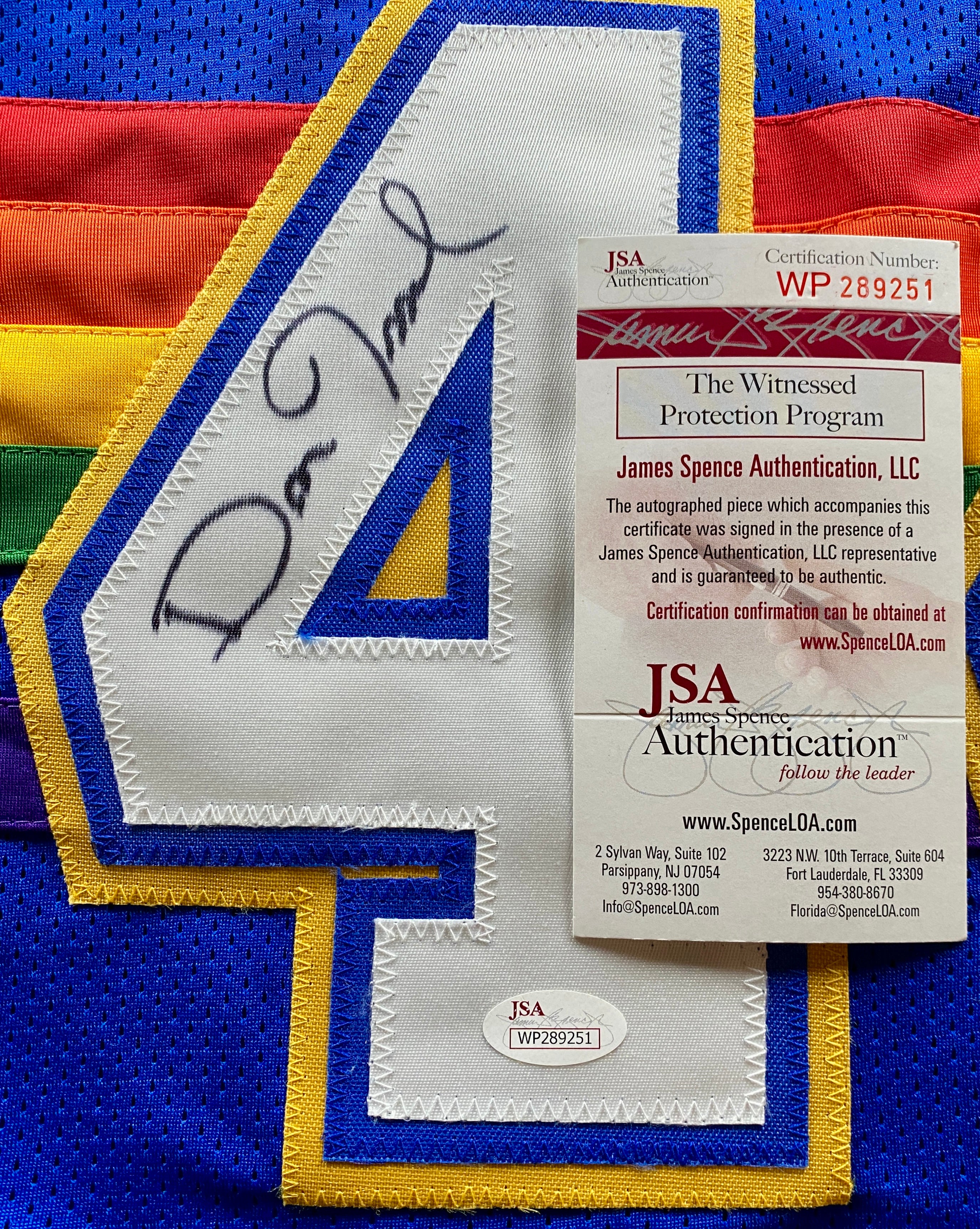 Dan Issel Signed Jersey With JSA COA (WP289251) (Nuggets)