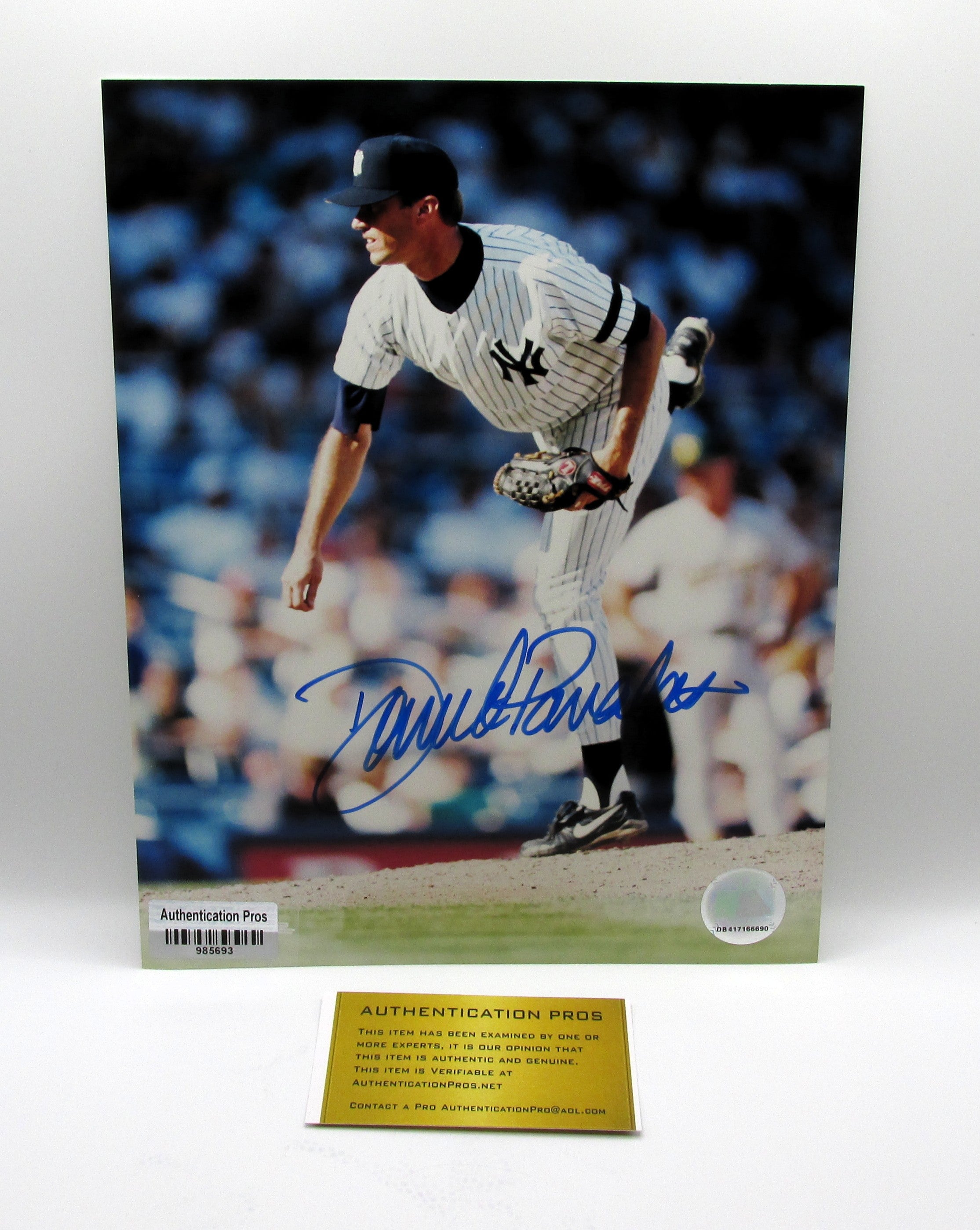 Dave Pavalas Signed 8x10 Photo With COA (985693) (Yankees)