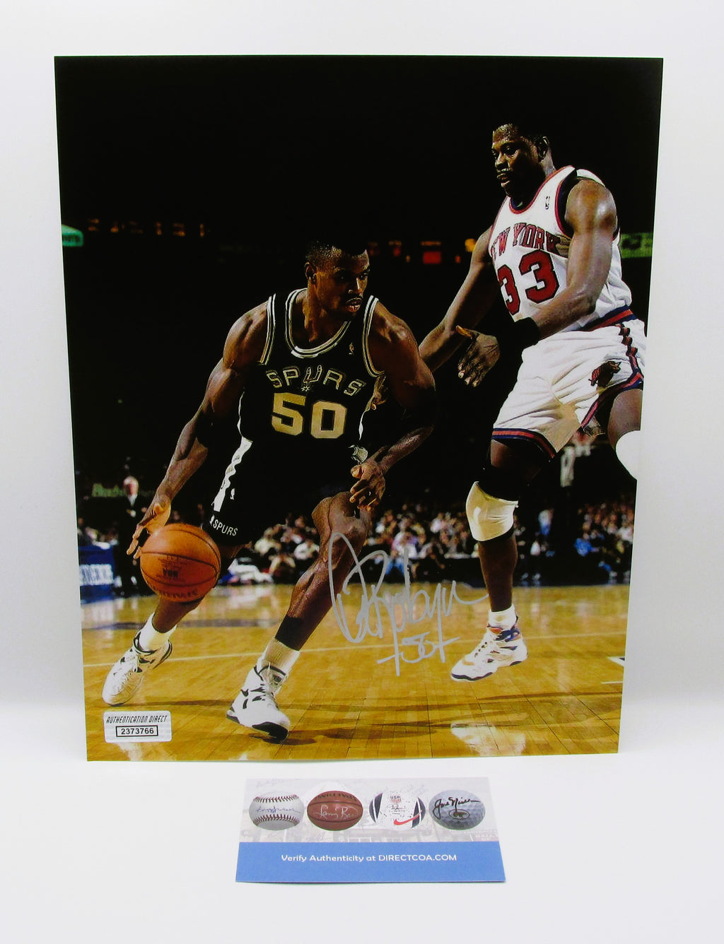David Robinson Signed 8x10 Photo With COA (2373766) (Spurs)