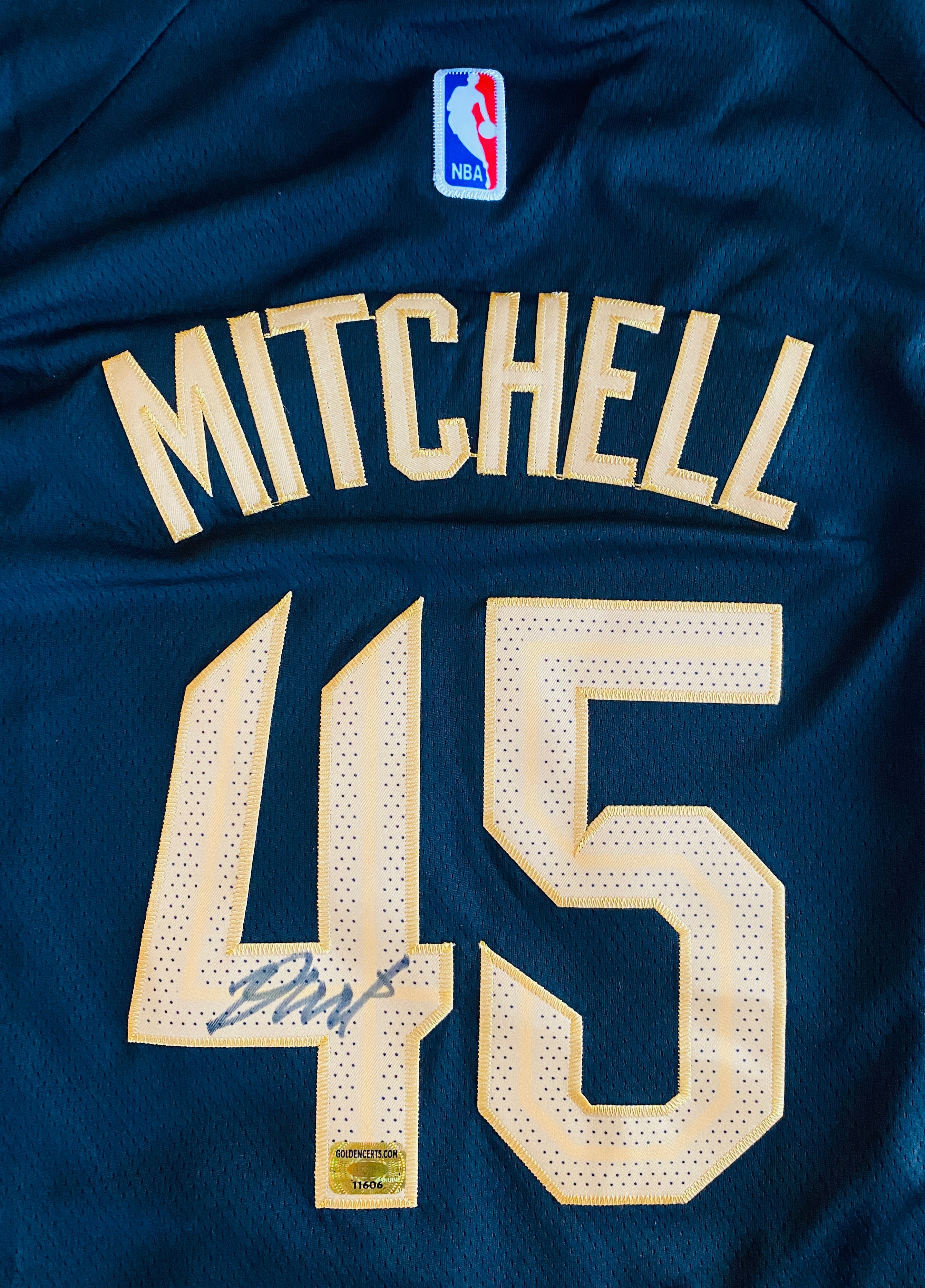Donovan Mitchell Signed Authentic City Edition NBA Jersey With COA (11606)