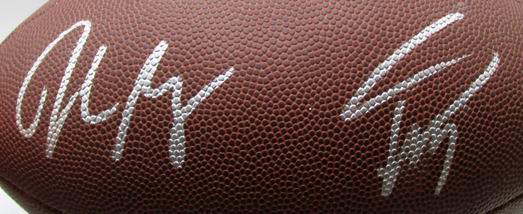 Drake Maye AND Stefon Diggs Signed Football With COA (3200775) (Patriots)