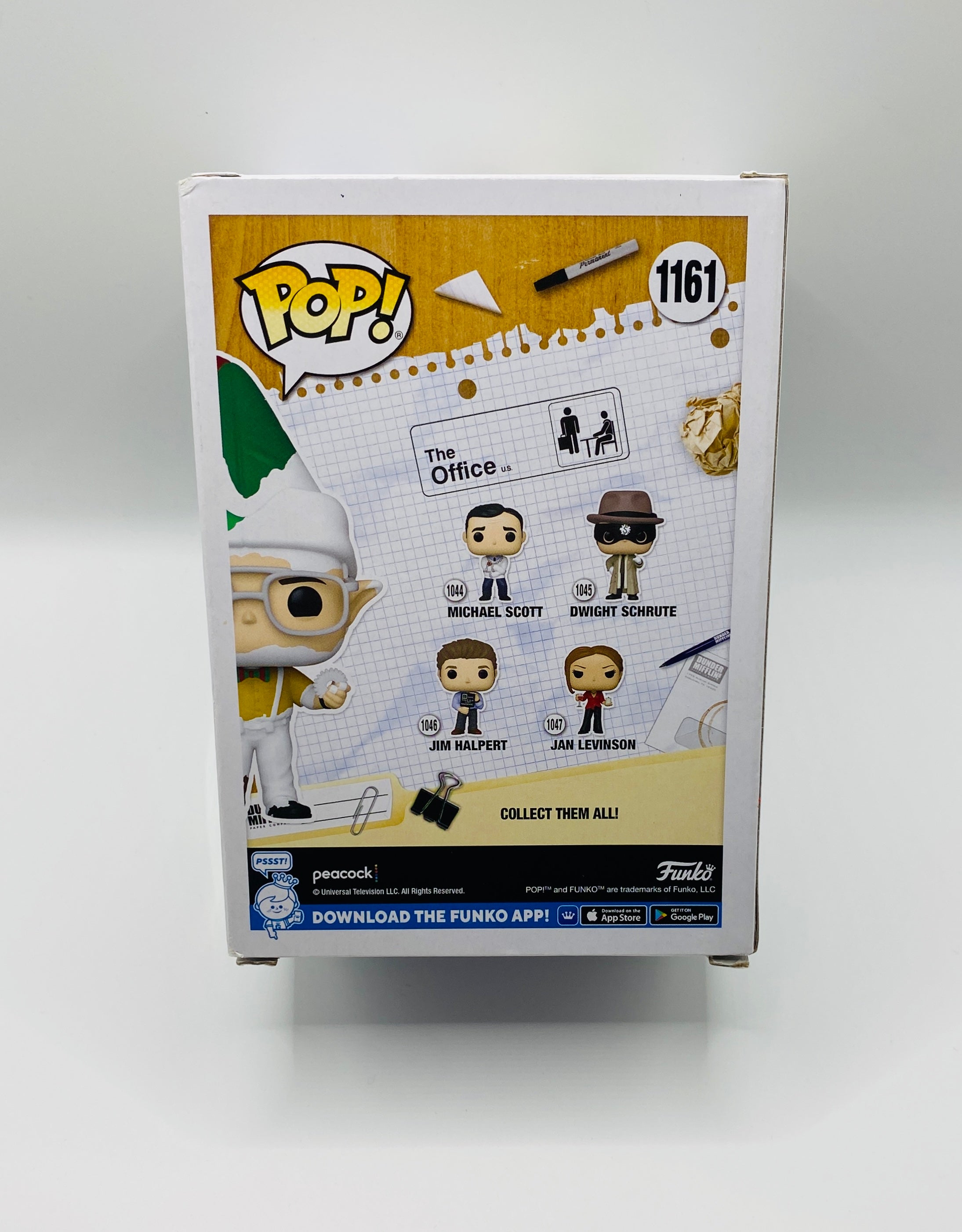 Dwight Schrute (Rainn Wilson) Signed Funko In Case With COA (151908) The Office