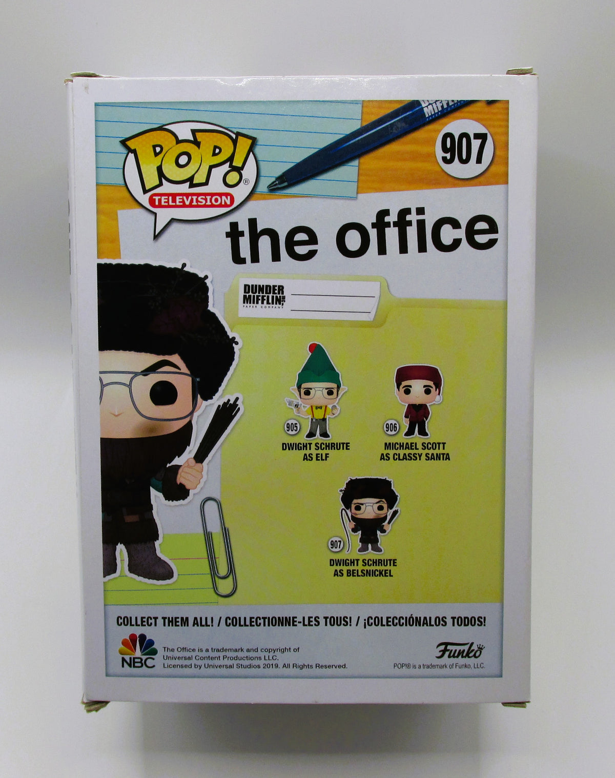 Dwight Schrute (Rainn Wilson) Signed Funko In Case With COA (495742) (The Office)