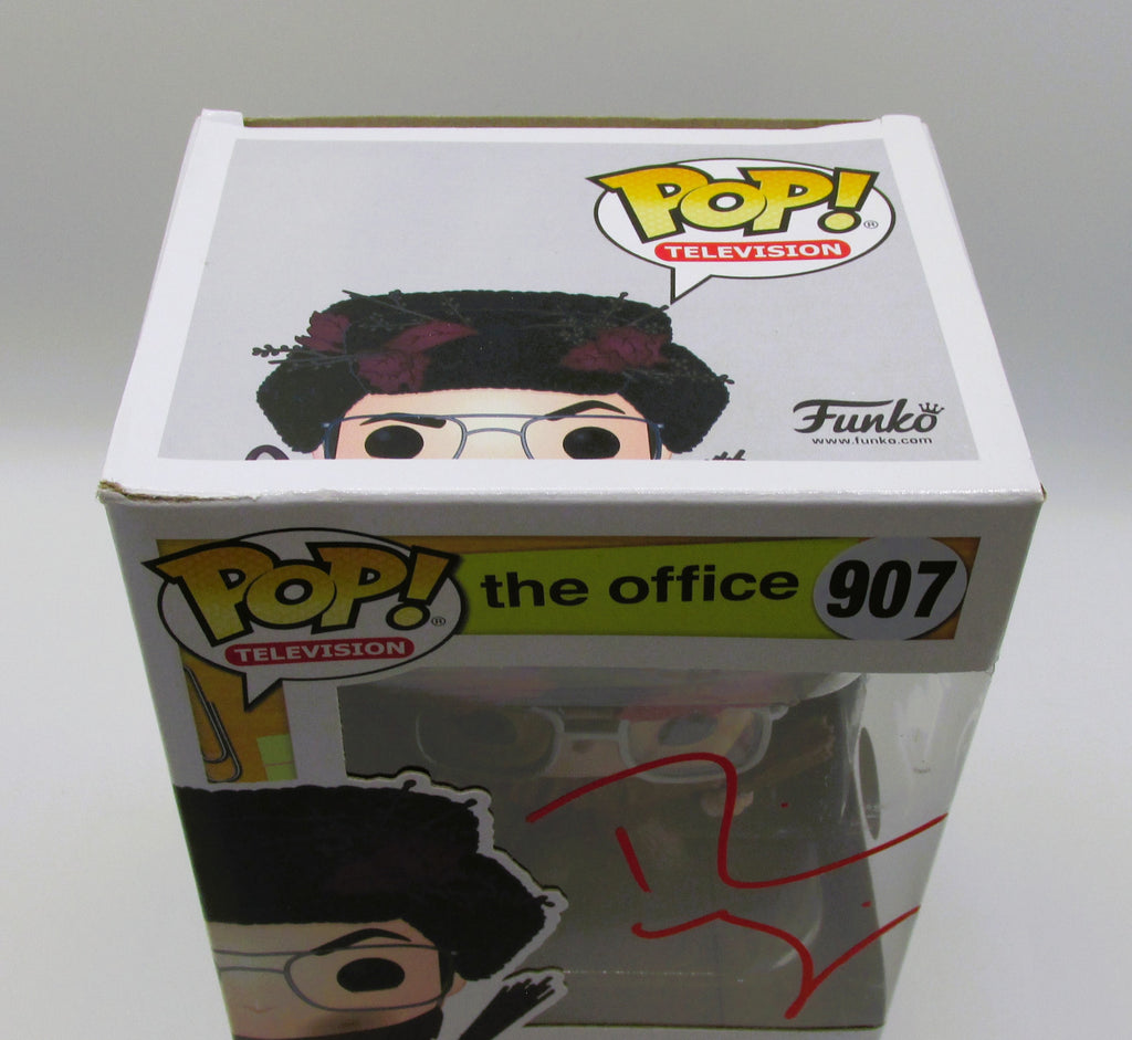 Dwight Schrute (Rainn Wilson) Signed Funko In Case With COA (495742) (The Office)