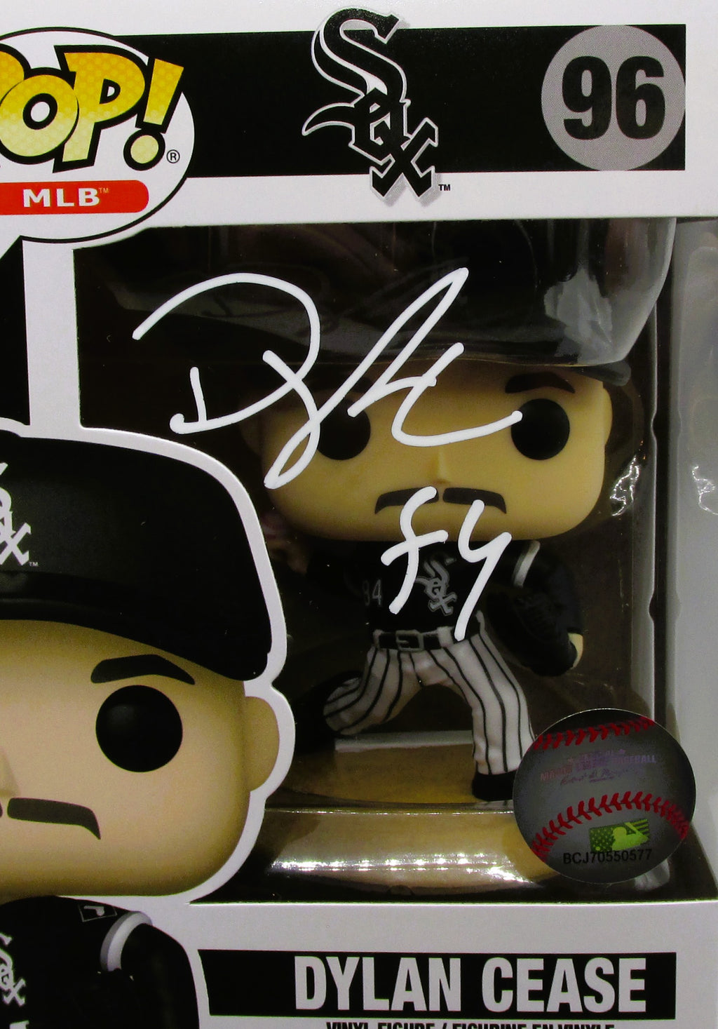 Dylan Cease Signed Funko In Case With COA (A52196) (White Sox)