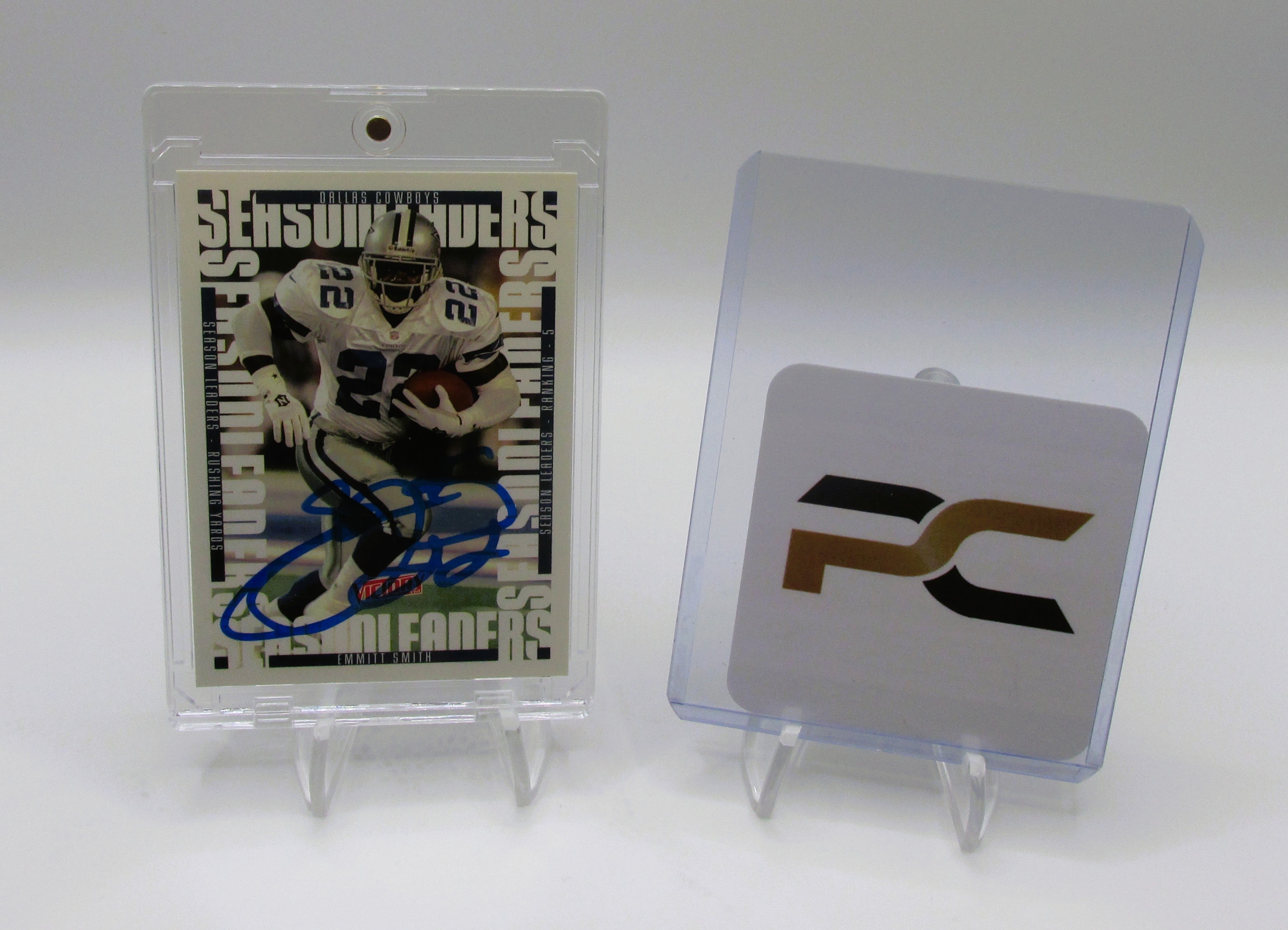 Emmitt Smith Signed Card With COA (PC484957) (Cowboys)