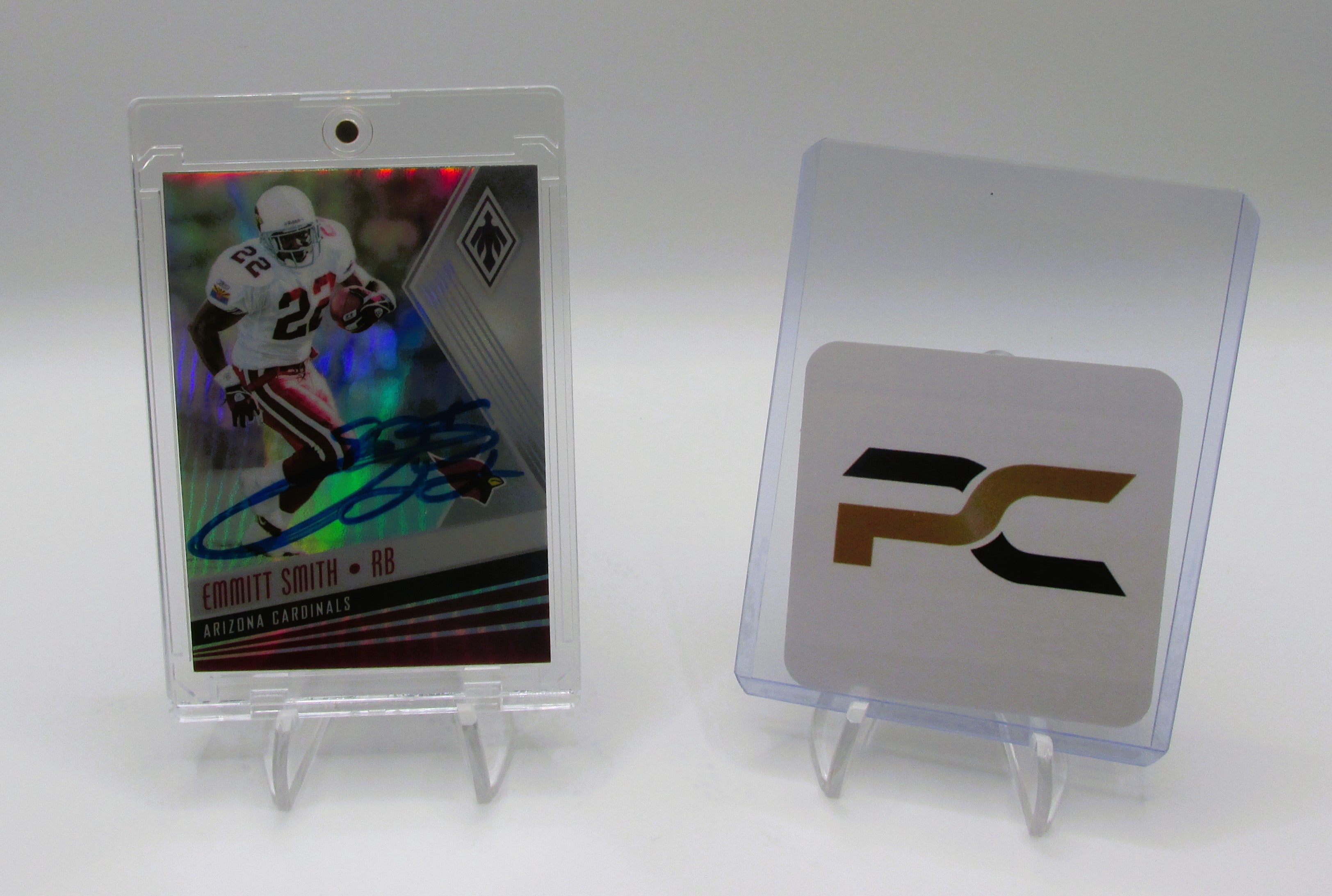 Emmitt Smith Signed Card With COA (PC484958) (Cardinals)