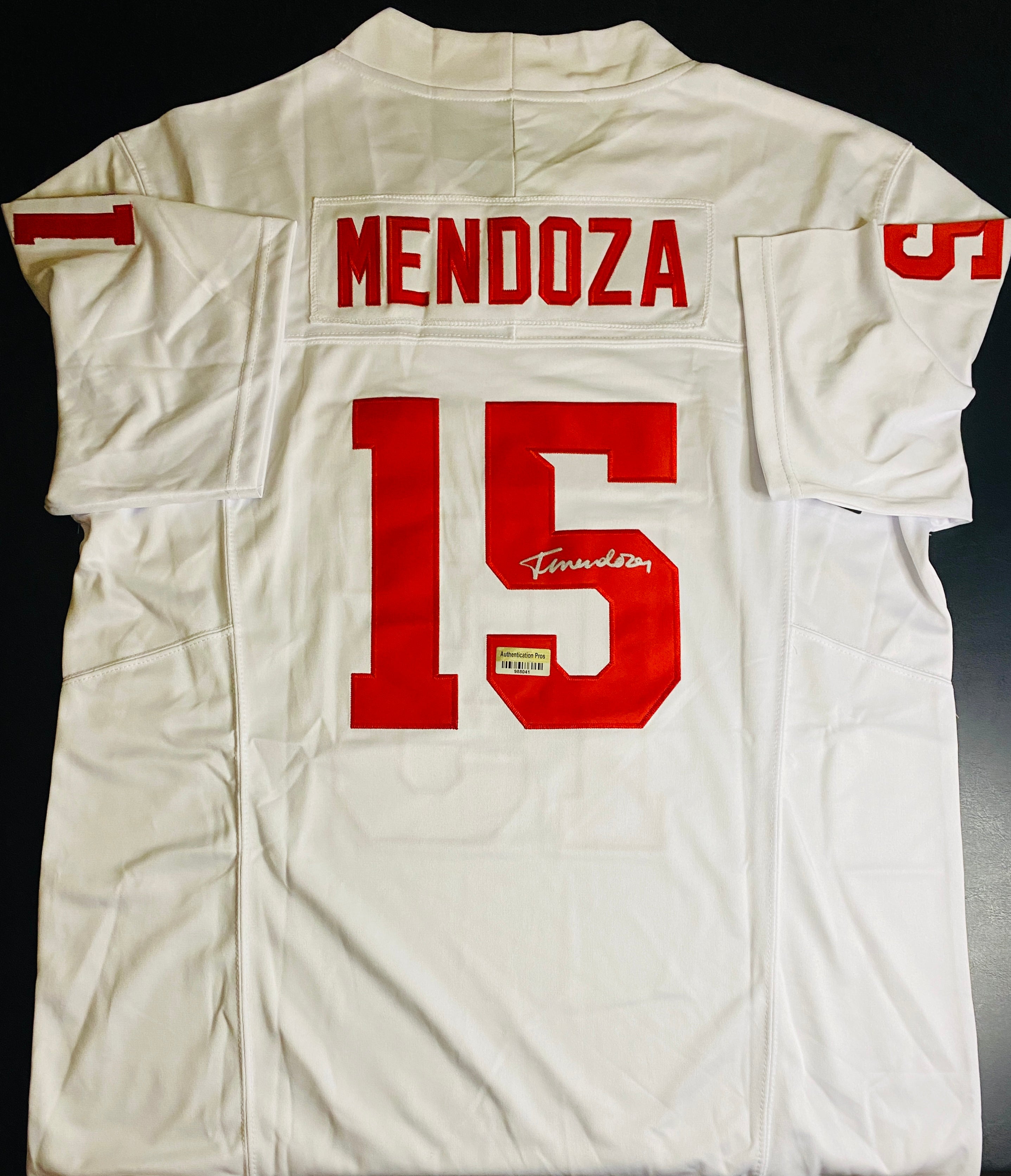 Fernando Mendoza Signed Jersey With COA (988041) (Hoosiers, Raiders)