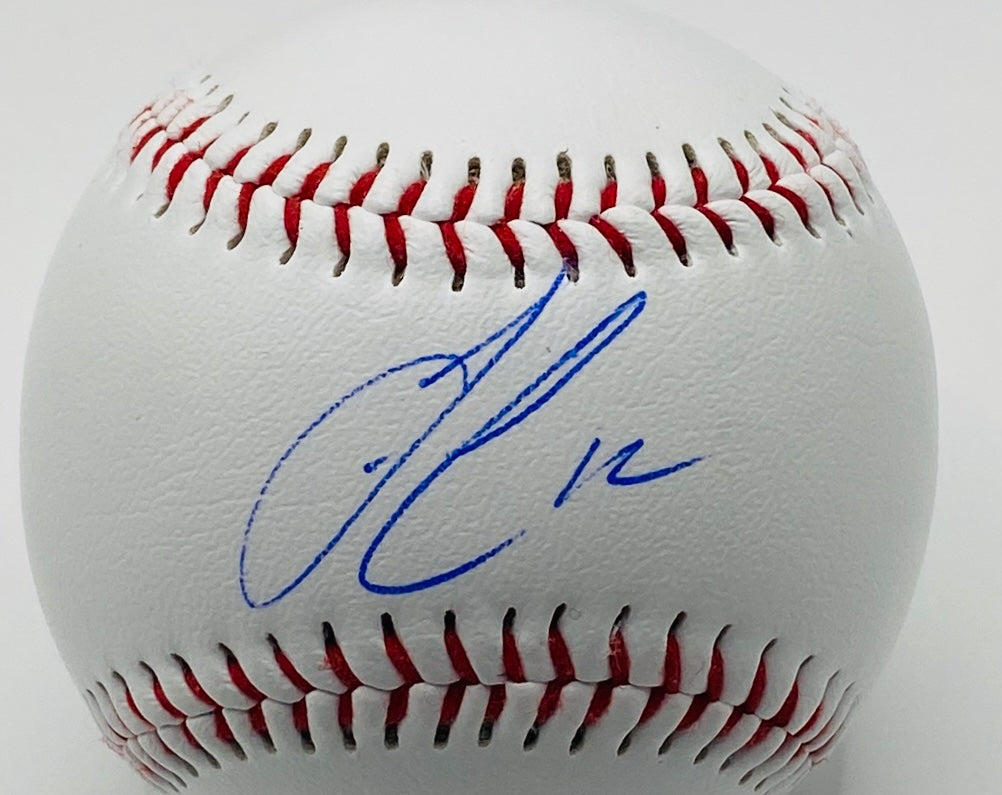 Francisco Lindor Signed Baseball In Case With COA (984474) (Mets)