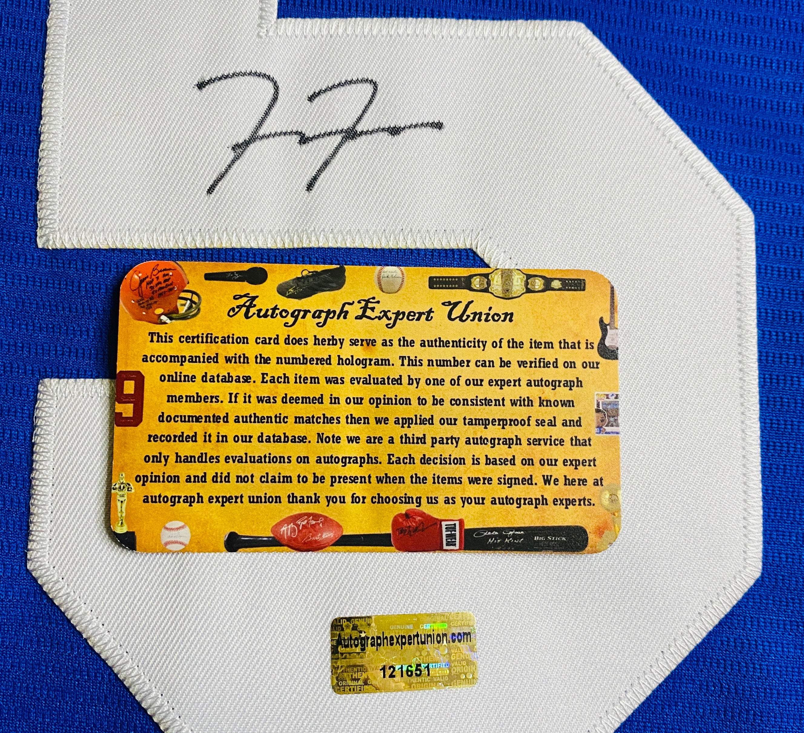 Freddie Freeman Signed Jersey With COA (121651) (Dodgers)