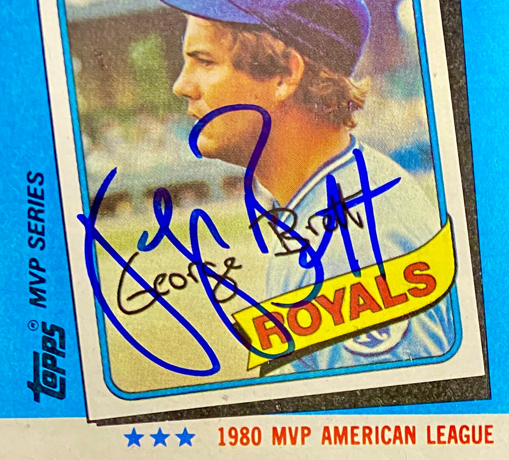 George Brett Signed Card With COA (109041) (Royals)