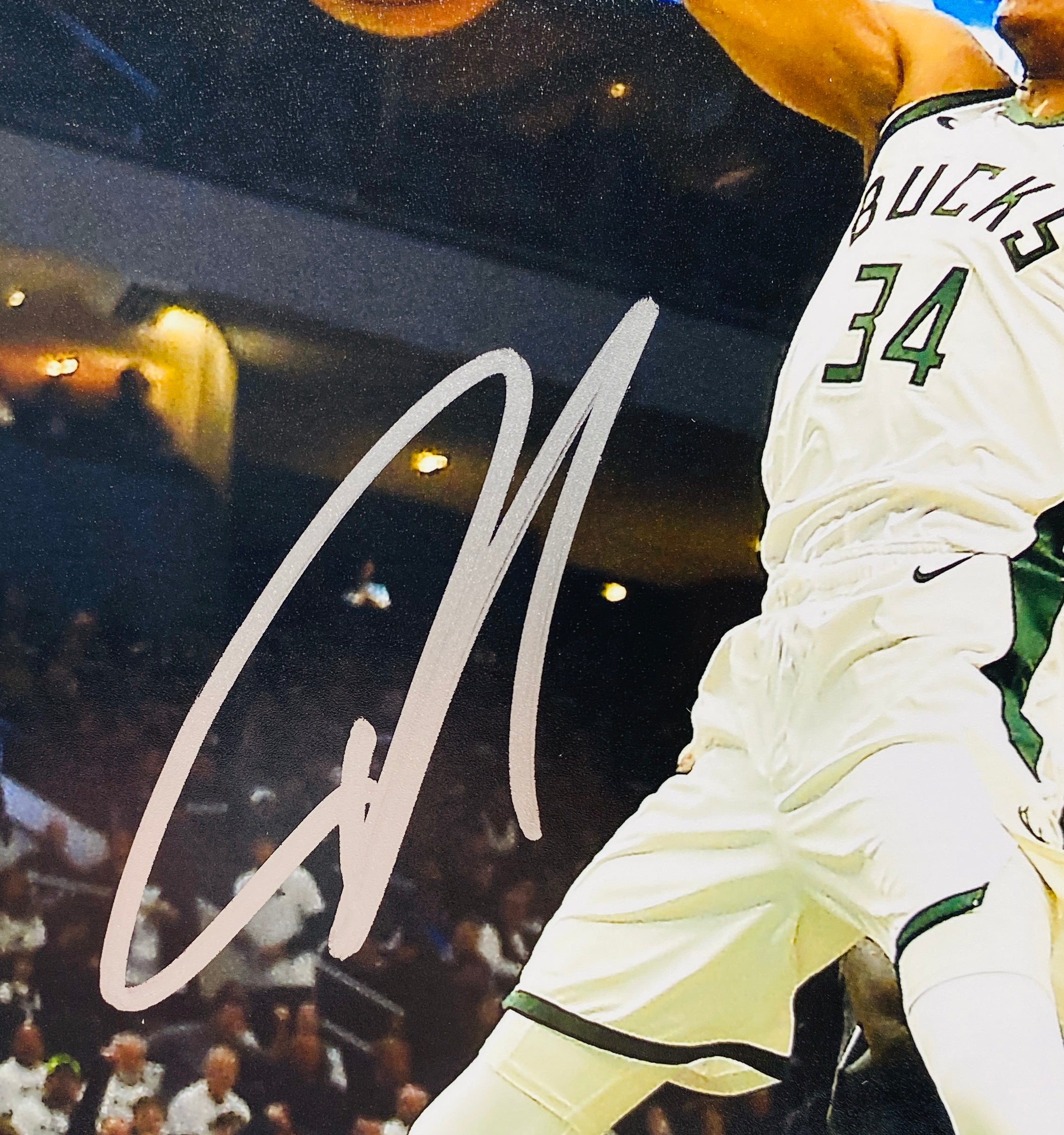 Giannis Antetokounmpo Signed 8x10 Photo With COA (3100769) (Bucks)