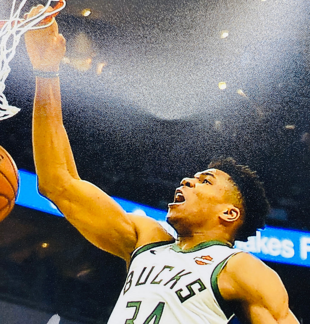 Giannis Antetokounmpo Signed 8x10 Photo With COA (3100769) (Bucks)