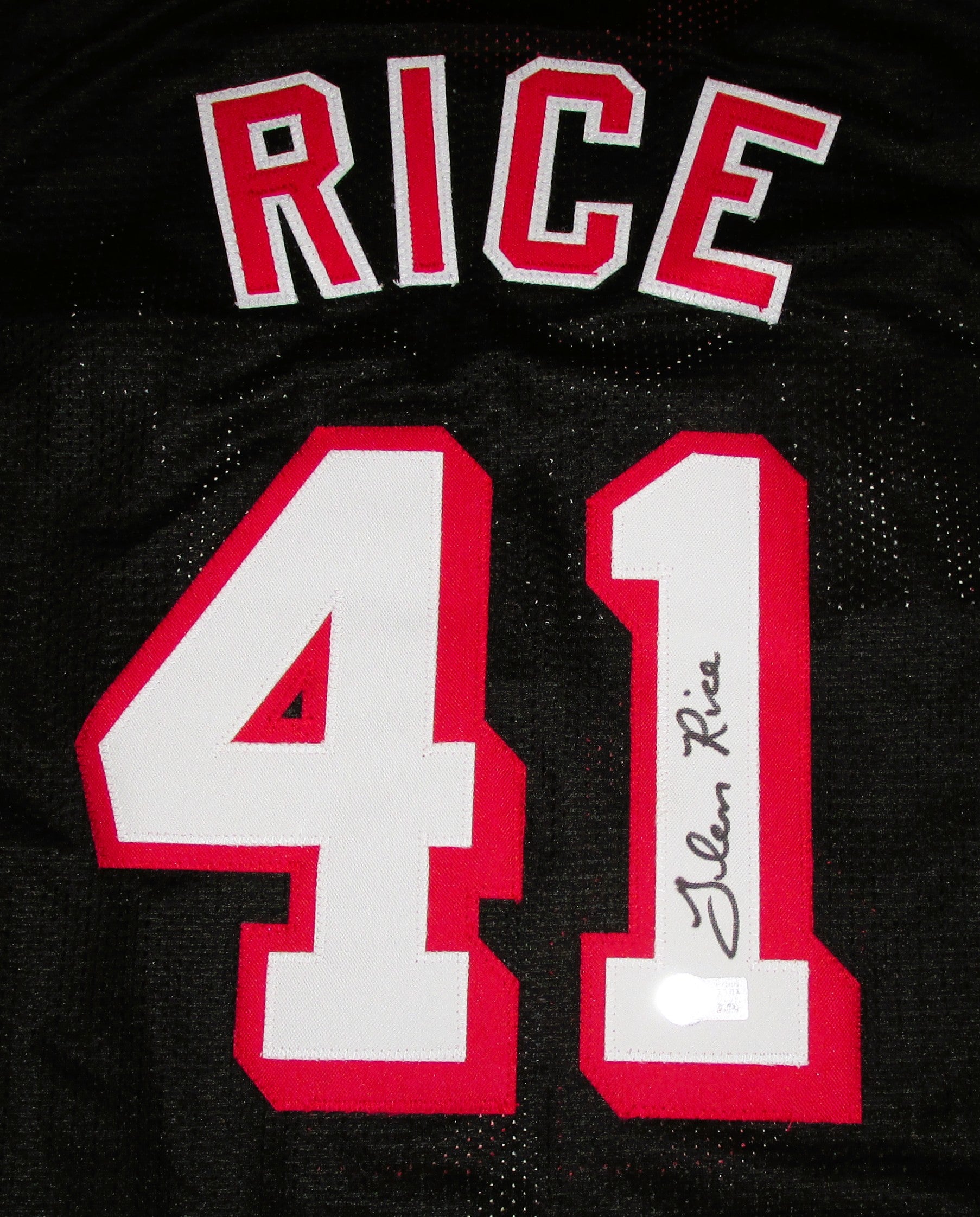 Glen Rice Signed Jersey With COA (Beckett Witnessed 1W027379) (Heat)