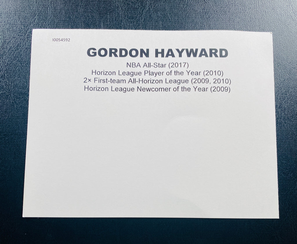 Gordon Hayward Signed Authentic Swingman Jersey With Fanatics COA (B376287)
