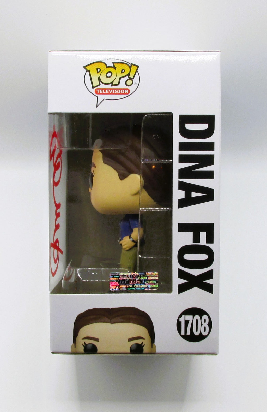 Dina Fox (Lauren Ash) Signed Funko In Case With COA (151770) (Superstore)
