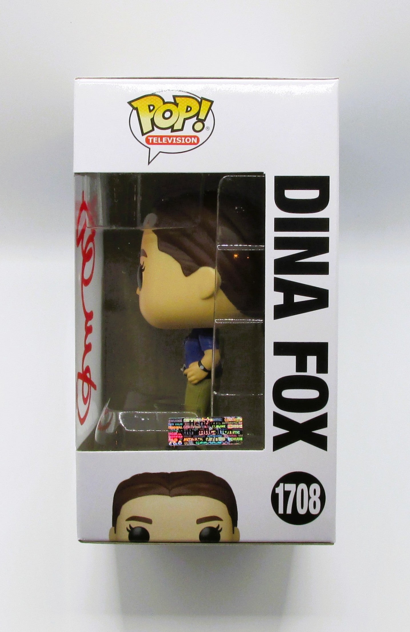 Dina Fox (Lauren Ash) Signed Funko In Case With COA (151770) (Superstore)