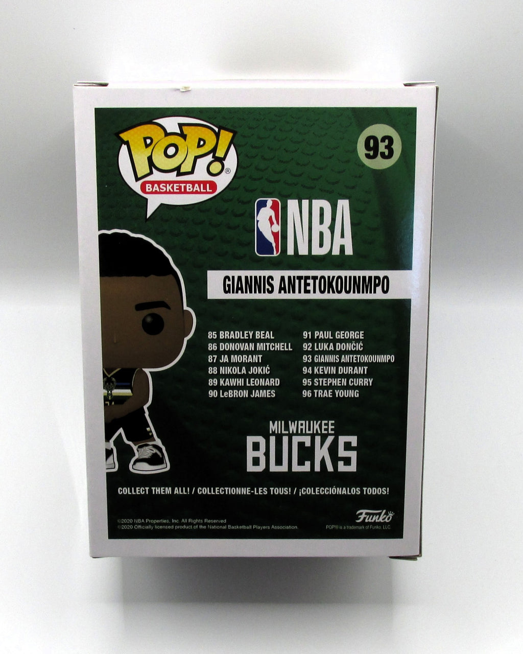 Giannis Antetokounmpo Signed Funko With COA (A43934) (Bucks)