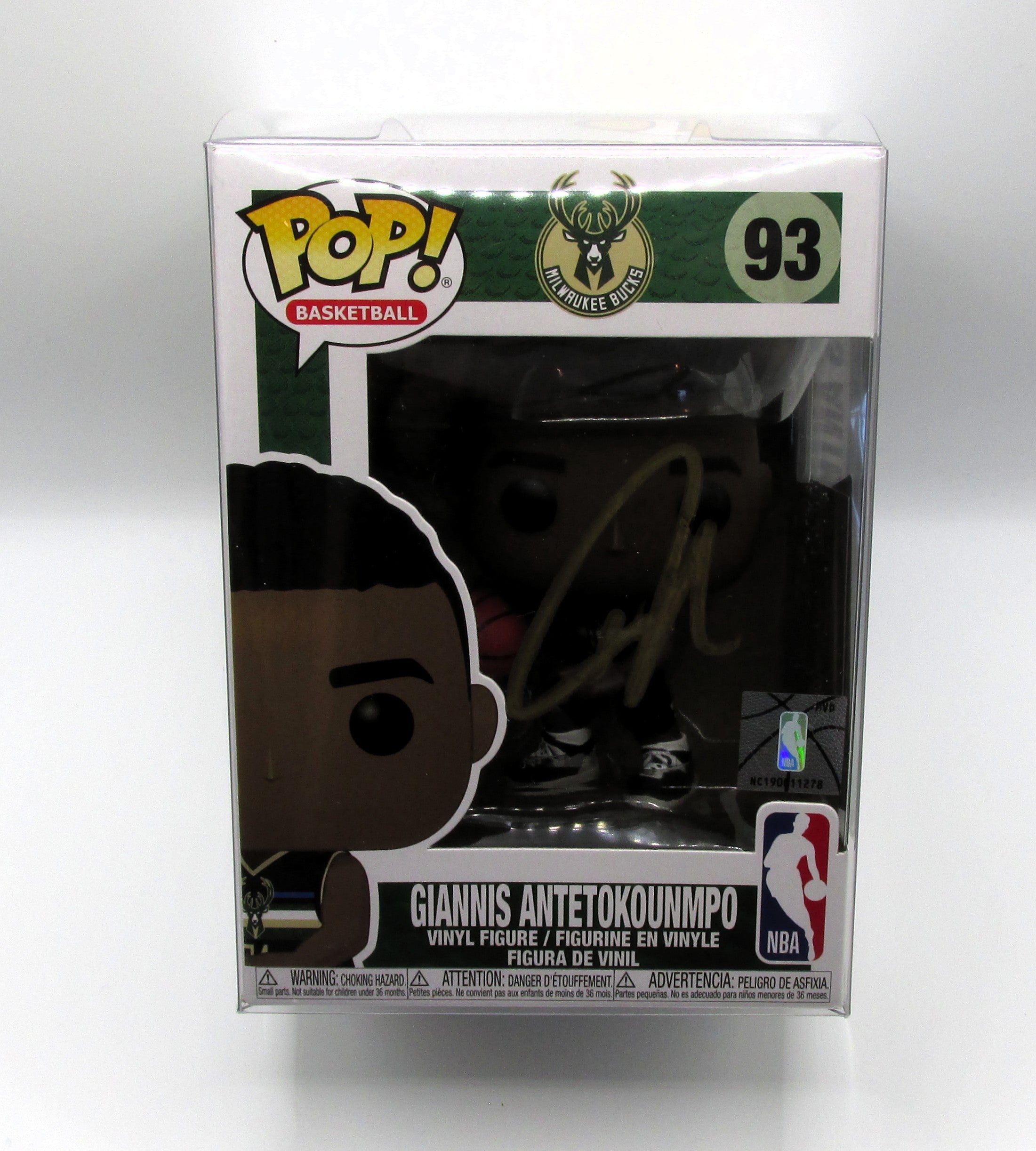 Giannis Antetokounmpo Signed Funko With COA (A43934) (Bucks)