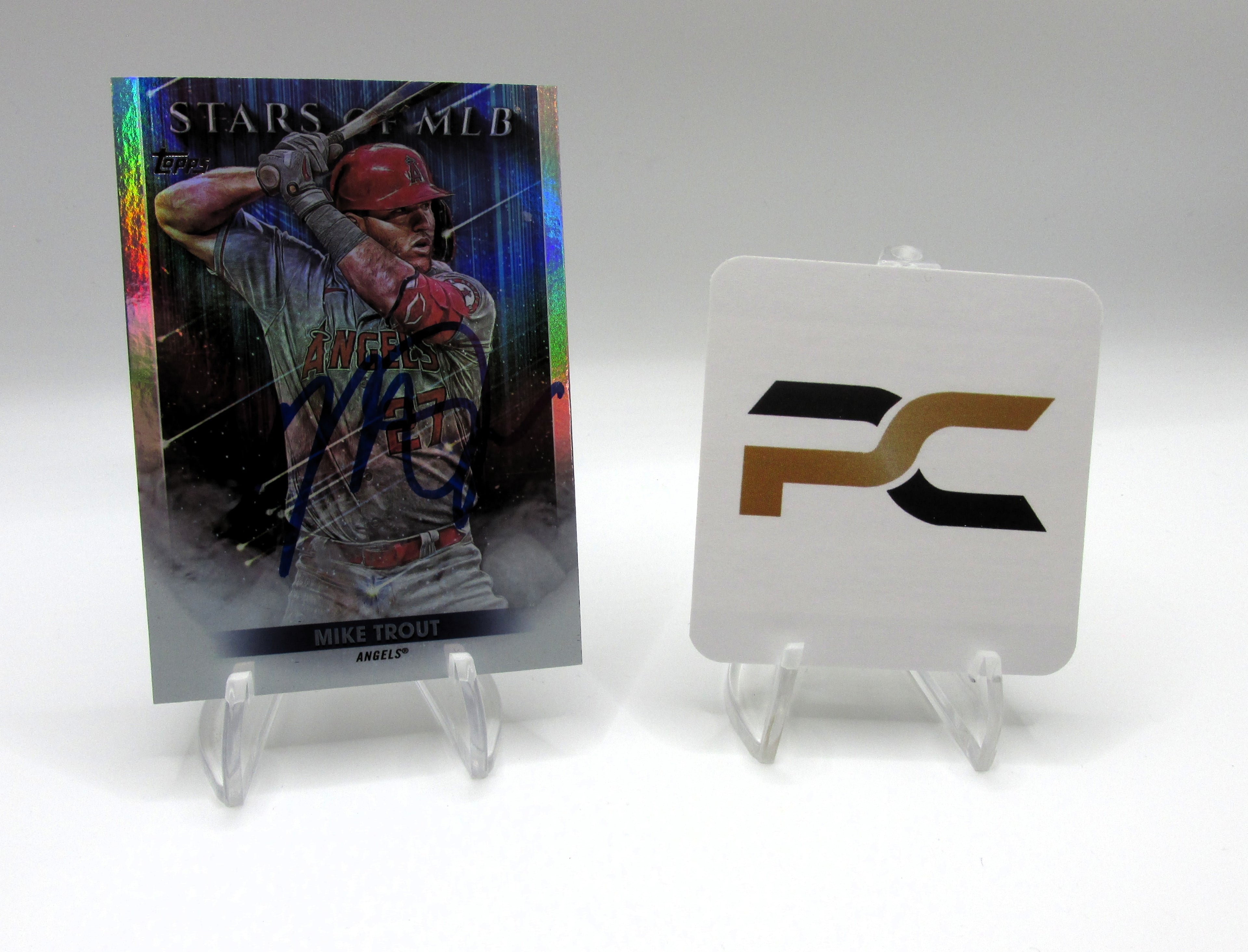 Mike Trout Signed Card With COA (PC482560) (Angels)