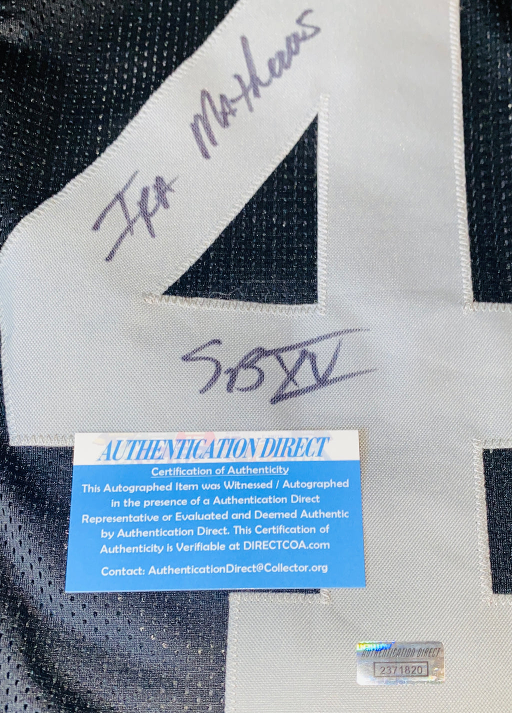 Ira Matthews Signed Jersey With COA (2371820) (Raiders)