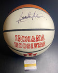 Isiah Thomas Signed Logo Basketball With COA (PC605884) (Hoosiers, Pistons)