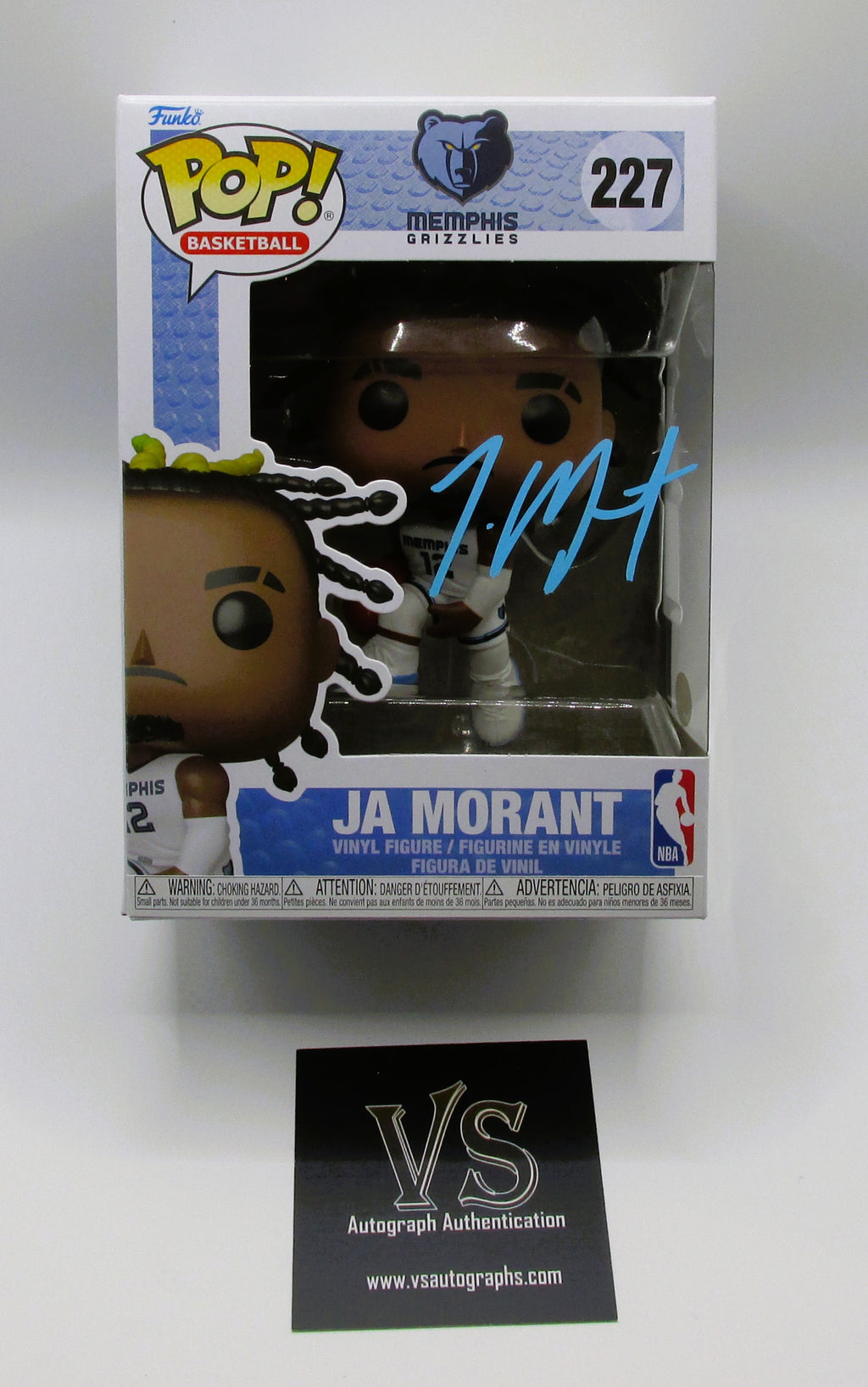 Ja Morant Signed Funko In Case With COA (A52608) (Grizzlies)