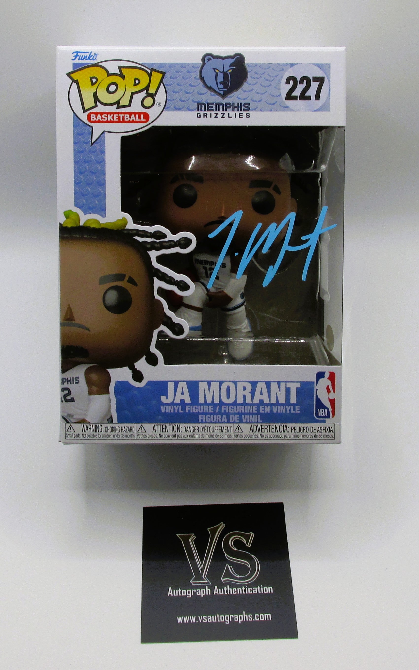 Ja Morant Signed Funko In Case With COA (A52608) (Grizzlies)