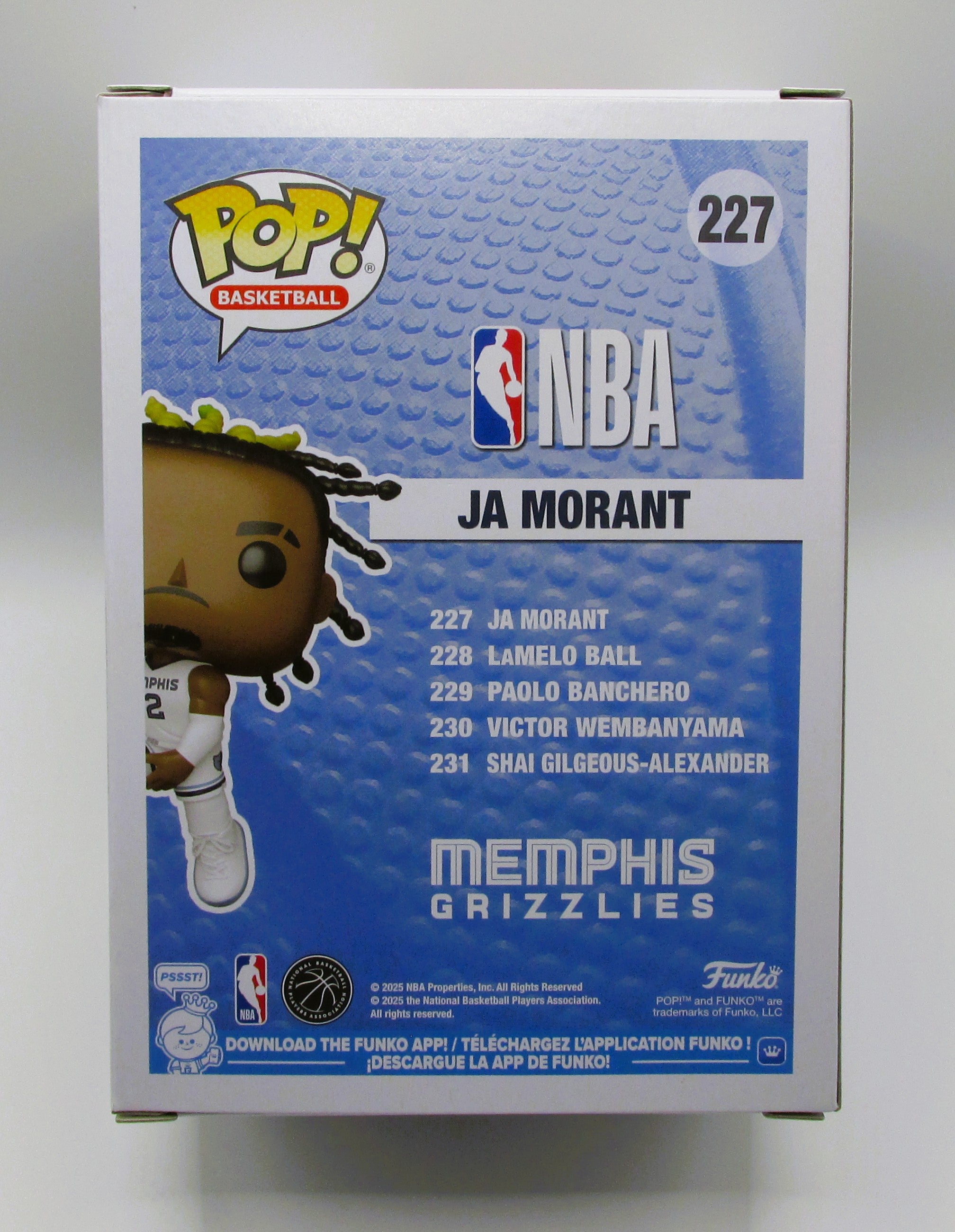Ja Morant Signed Funko In Case With COA (A52608) (Grizzlies)