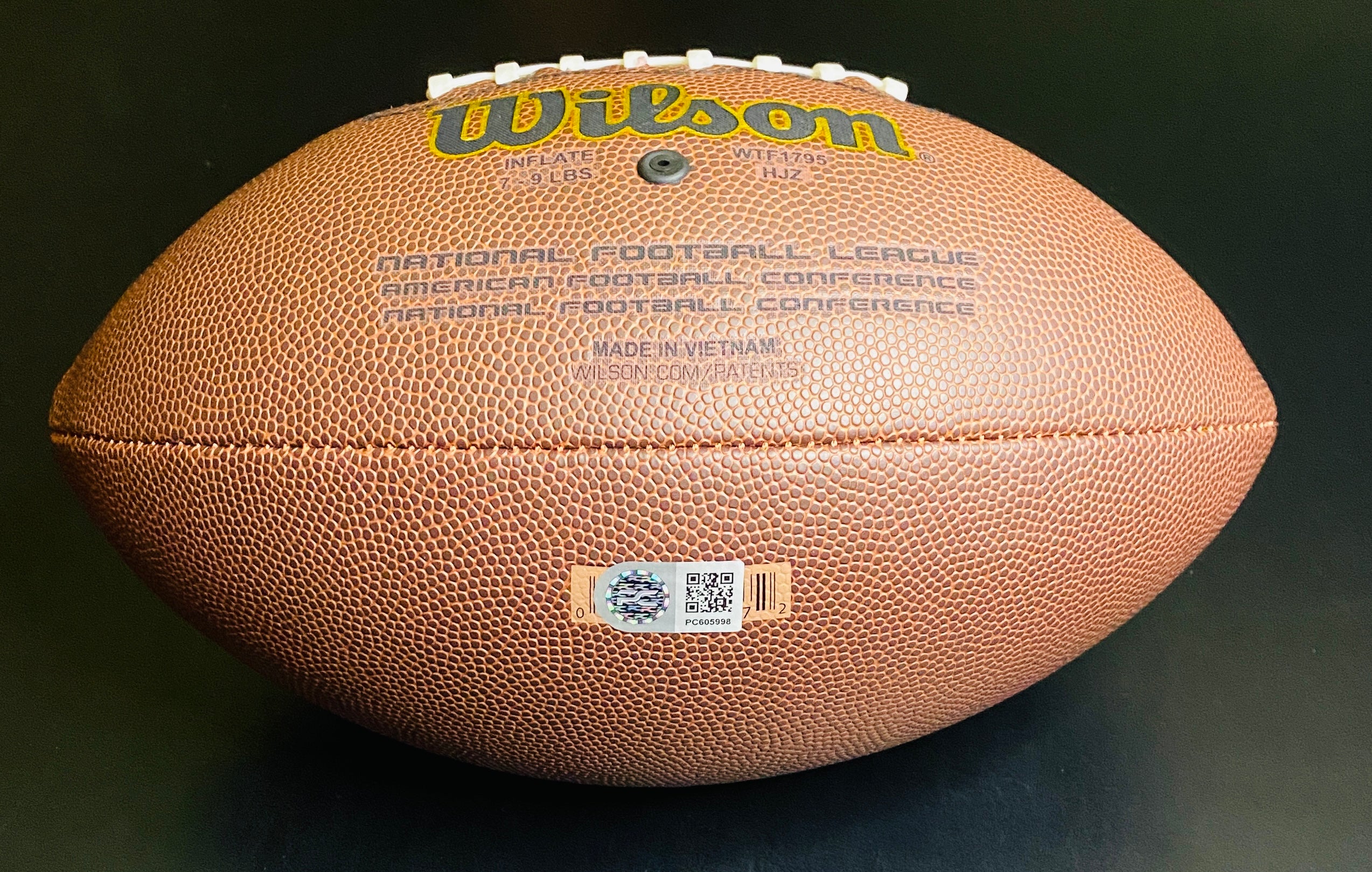 Jahmyr Gibbs Signed Football With COA (PC605998) (Lions)