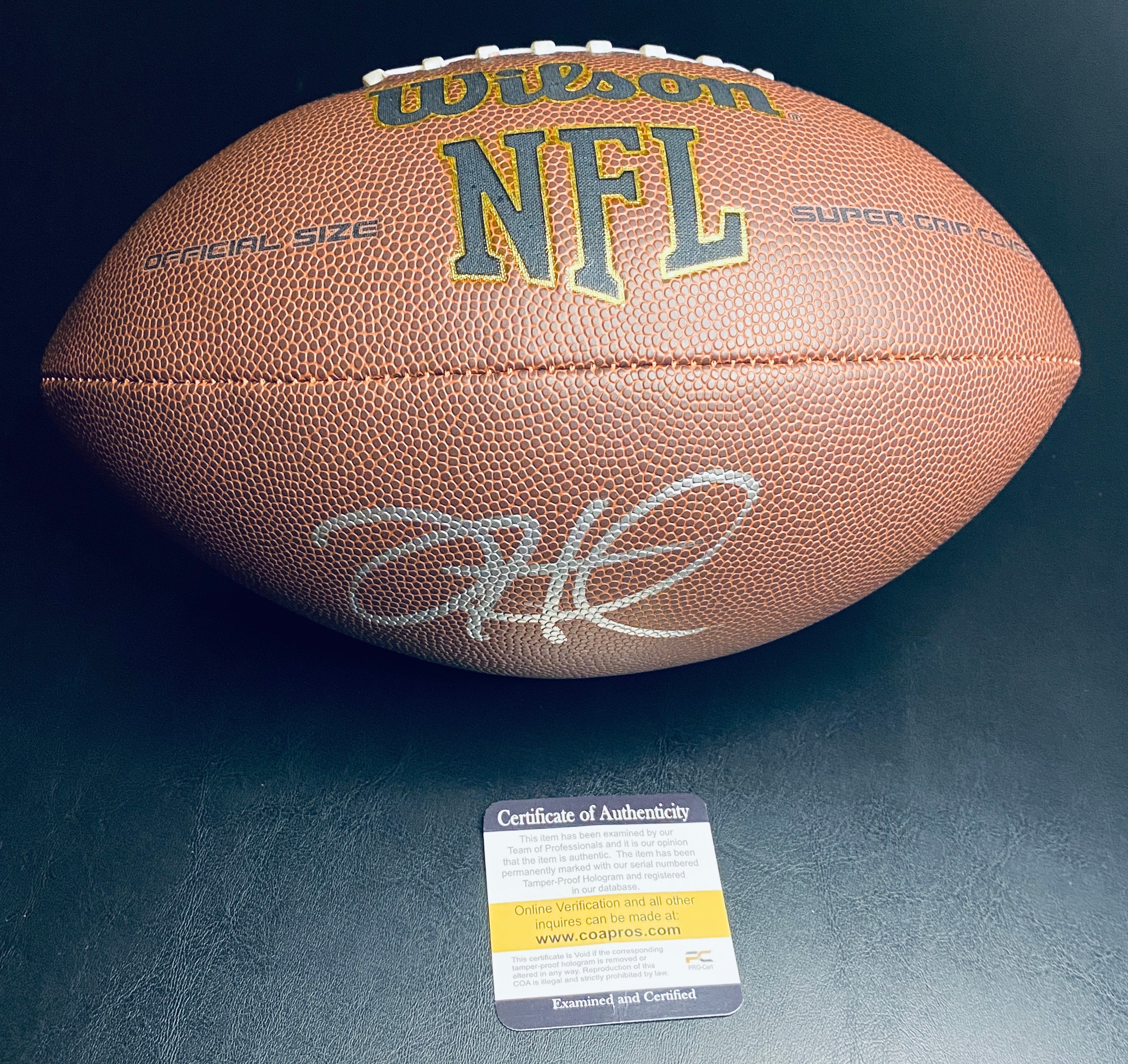 Jalen Hurts Signed Football With COA (PC602852) (Eagles)