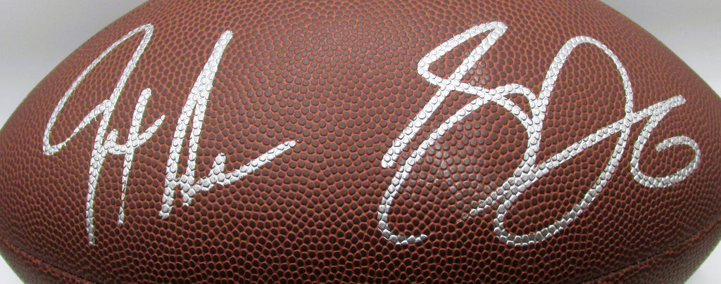 Jaxon Smith-Njigba AND Sam Darnold Signed Football With COA (3200766) (Seahawks)