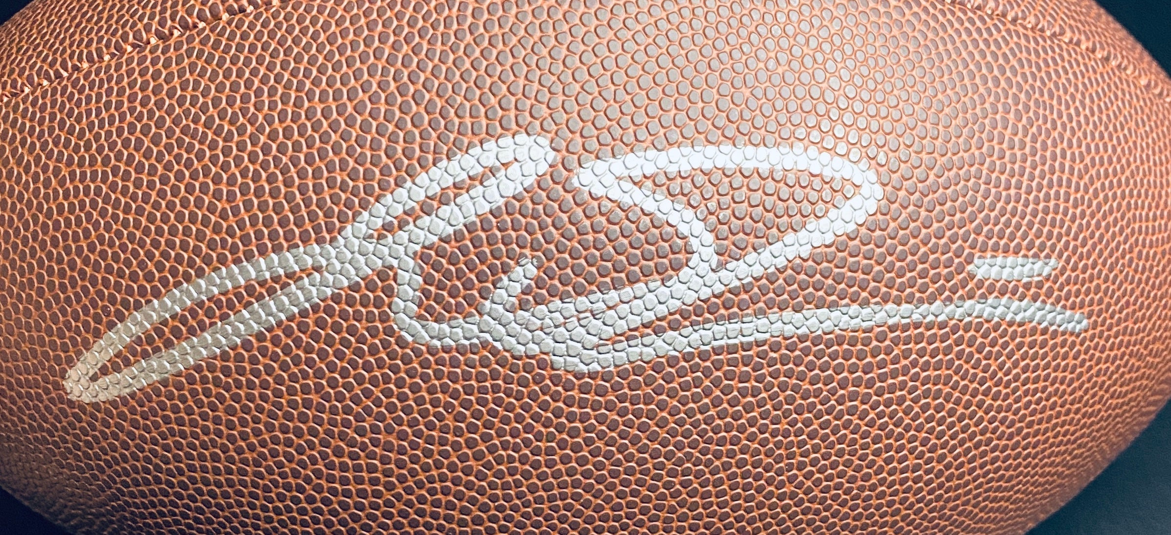 Jaxson Dart Signed Football With COA (PC602738) (Giants)