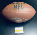 Jaxson Dart Signed Football With COA (PC602786) (Giants)