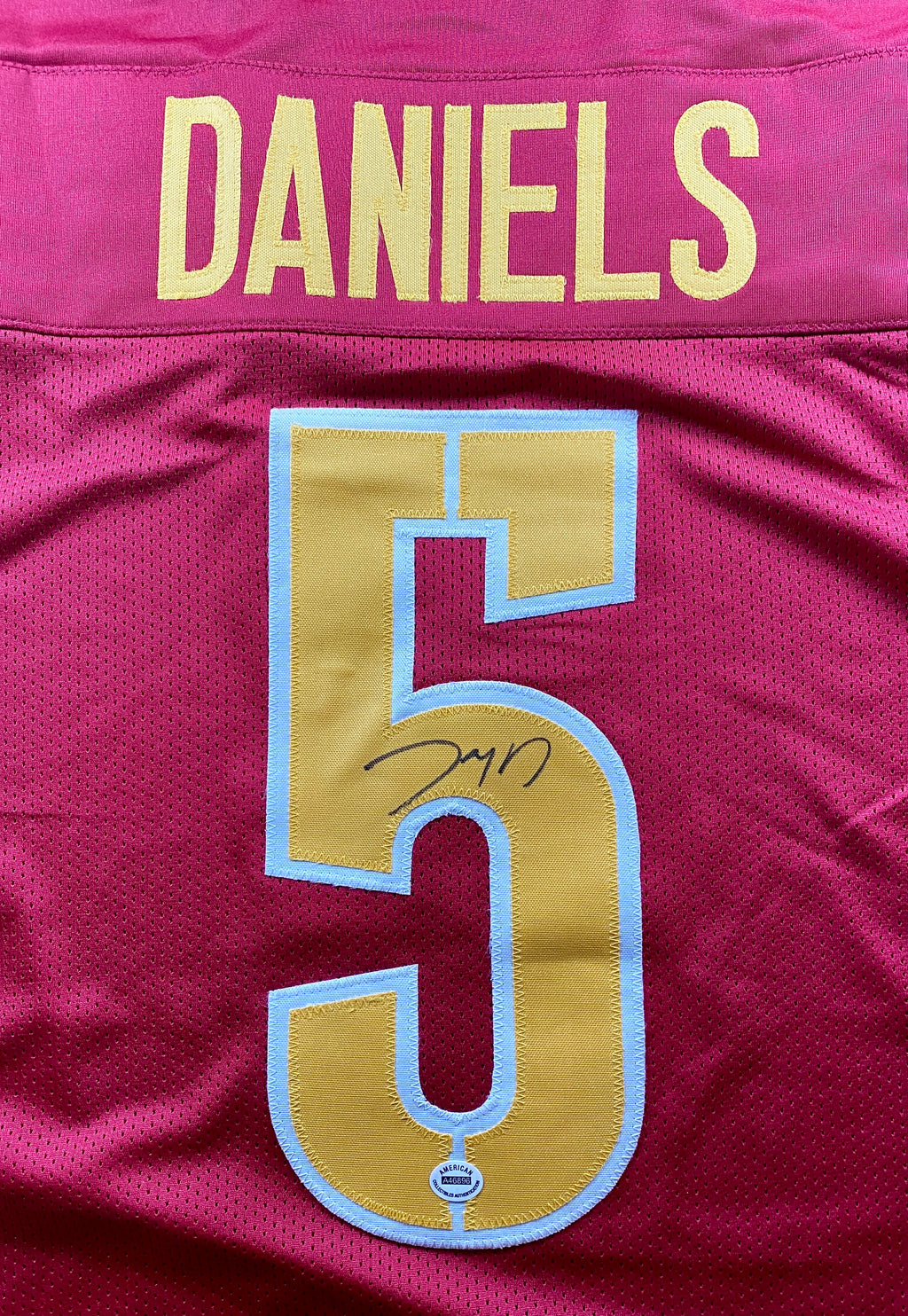 Jayden Daniels Signed Jersey With COA (A46896) (Commanders)