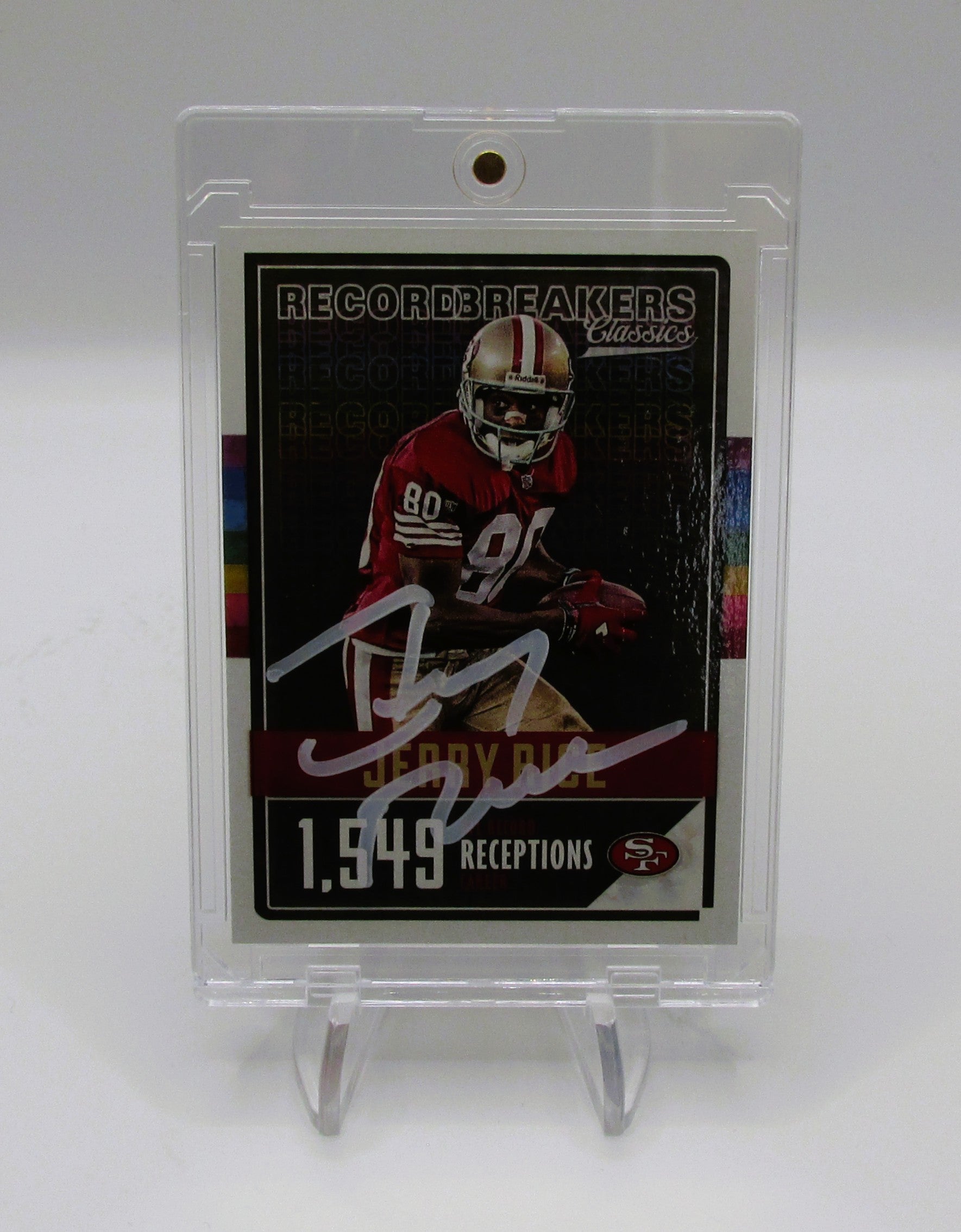 Jerry Rice Signed Card With COA (PC484940) (49ers)