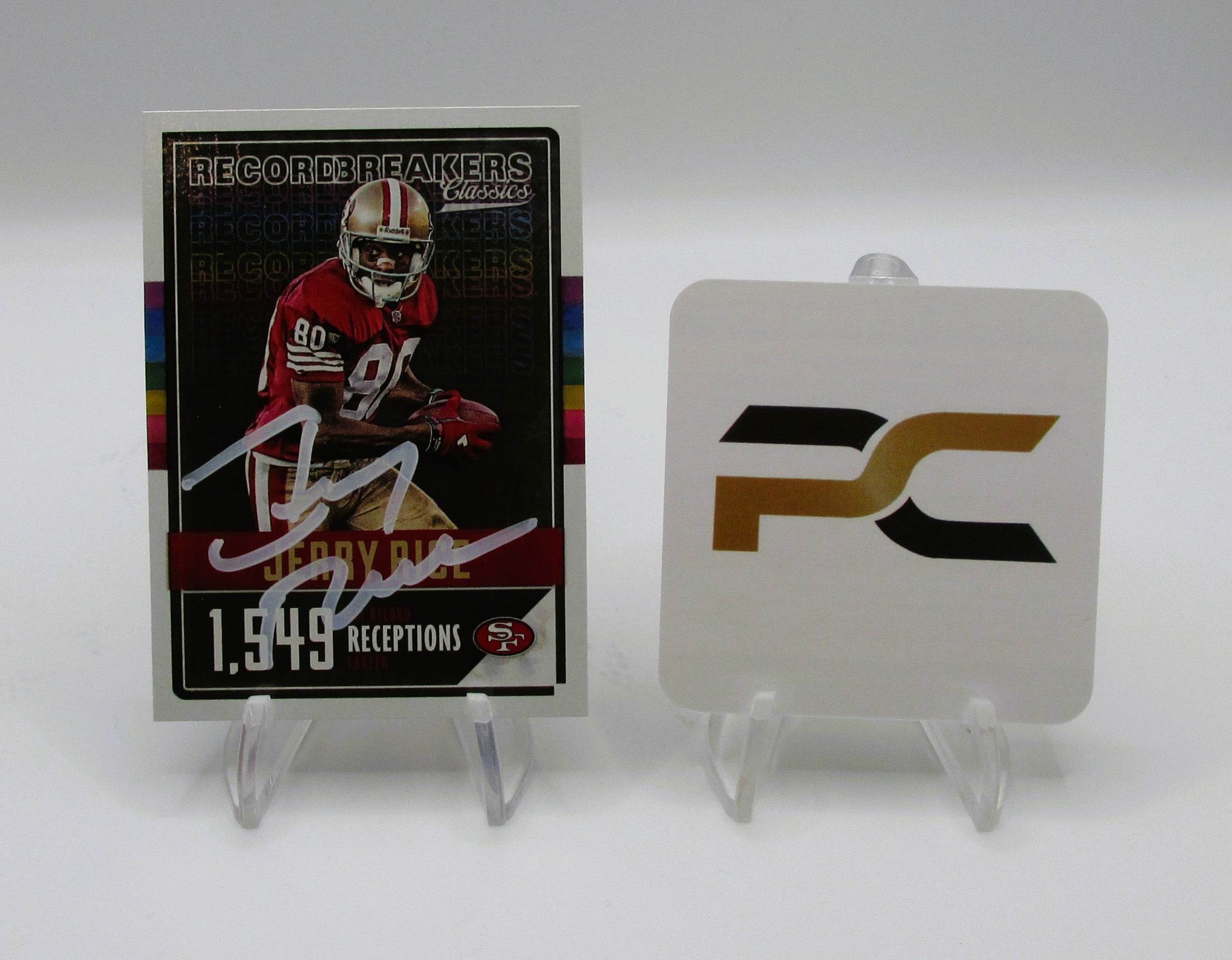Jerry Rice Signed Card With COA (PC484940) (49ers)
