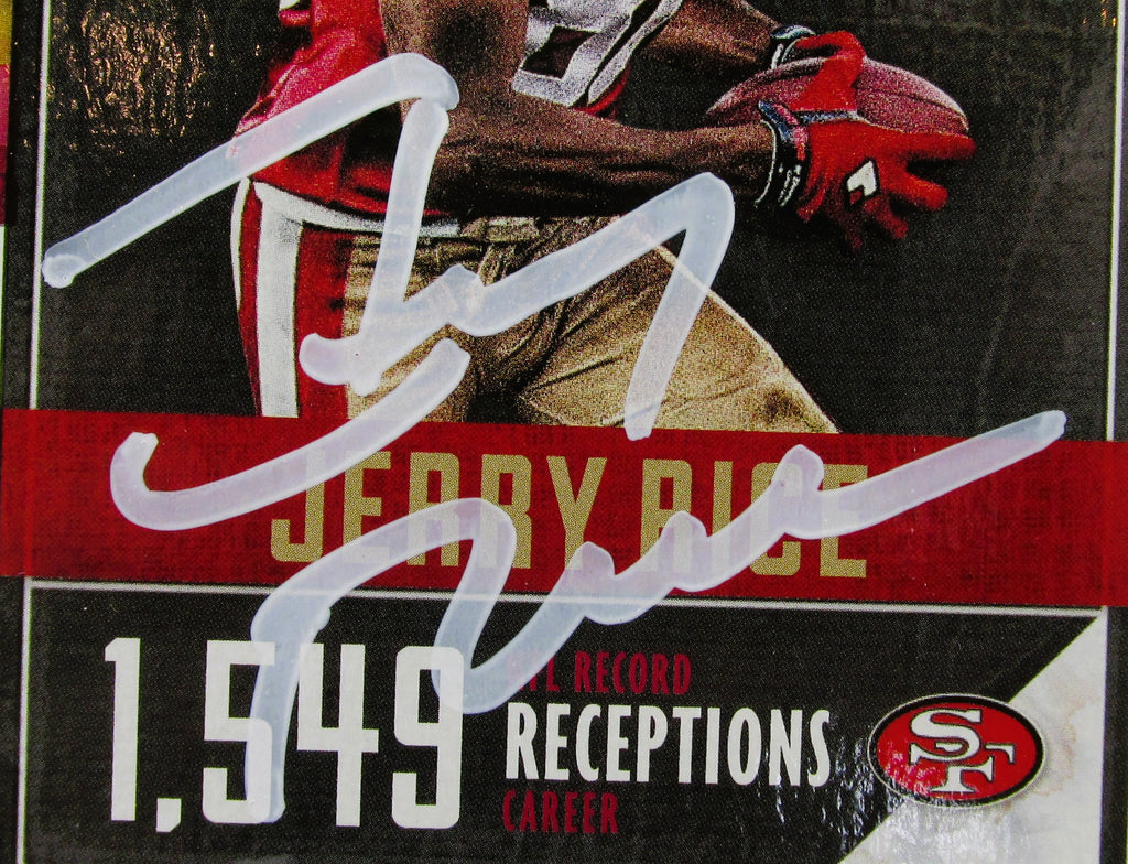 Jerry Rice Signed Card With COA (PC484940) (49ers)