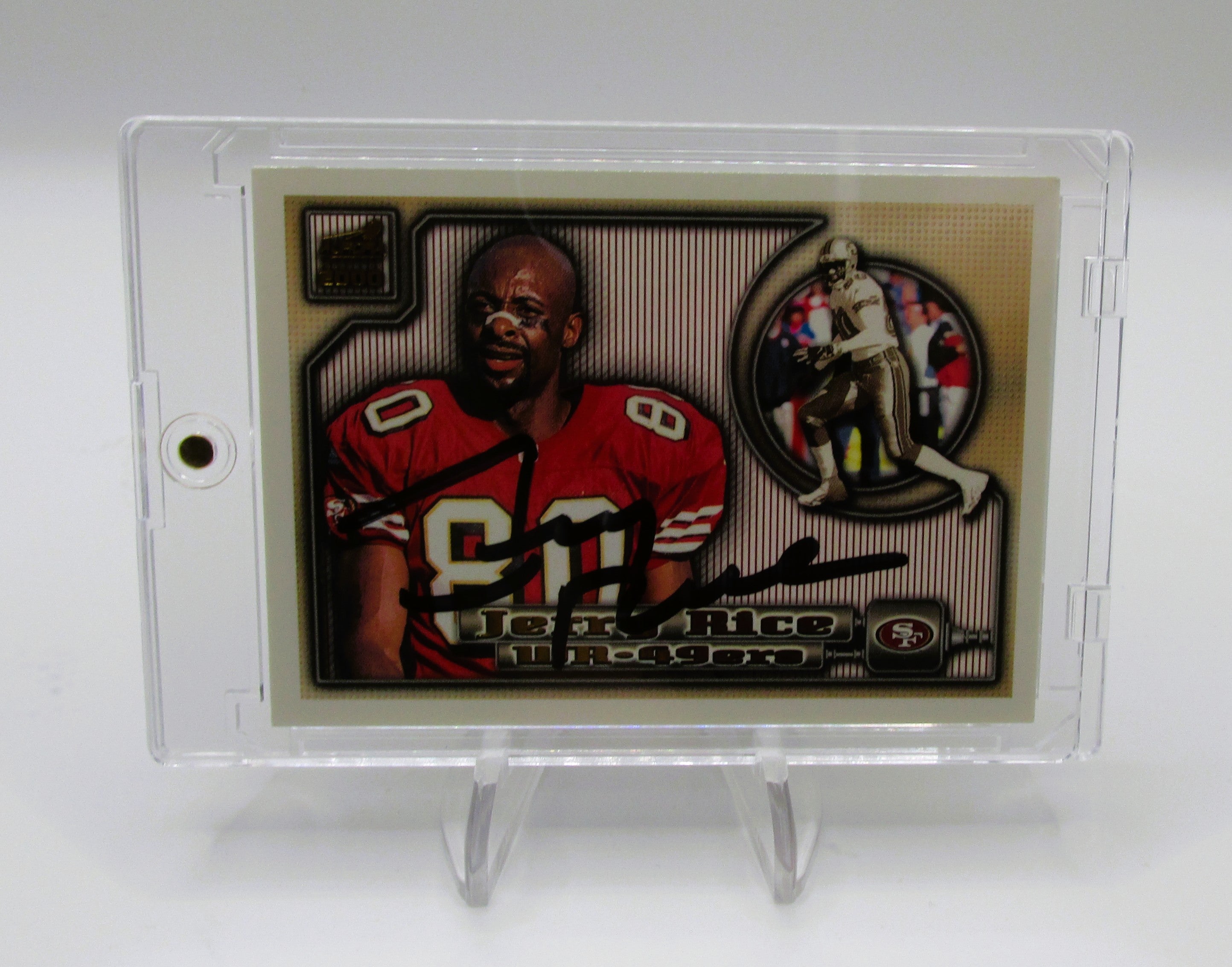 Jerry Rice Signed Card With COA (PC484942) (49ers)